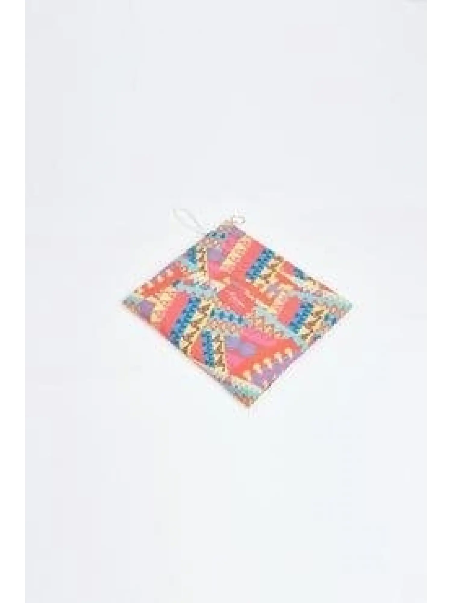 Haşema Anadolu Desenli Lacivert-Lilal Tam Tesettür Tek Mayo Üstü HSM3078