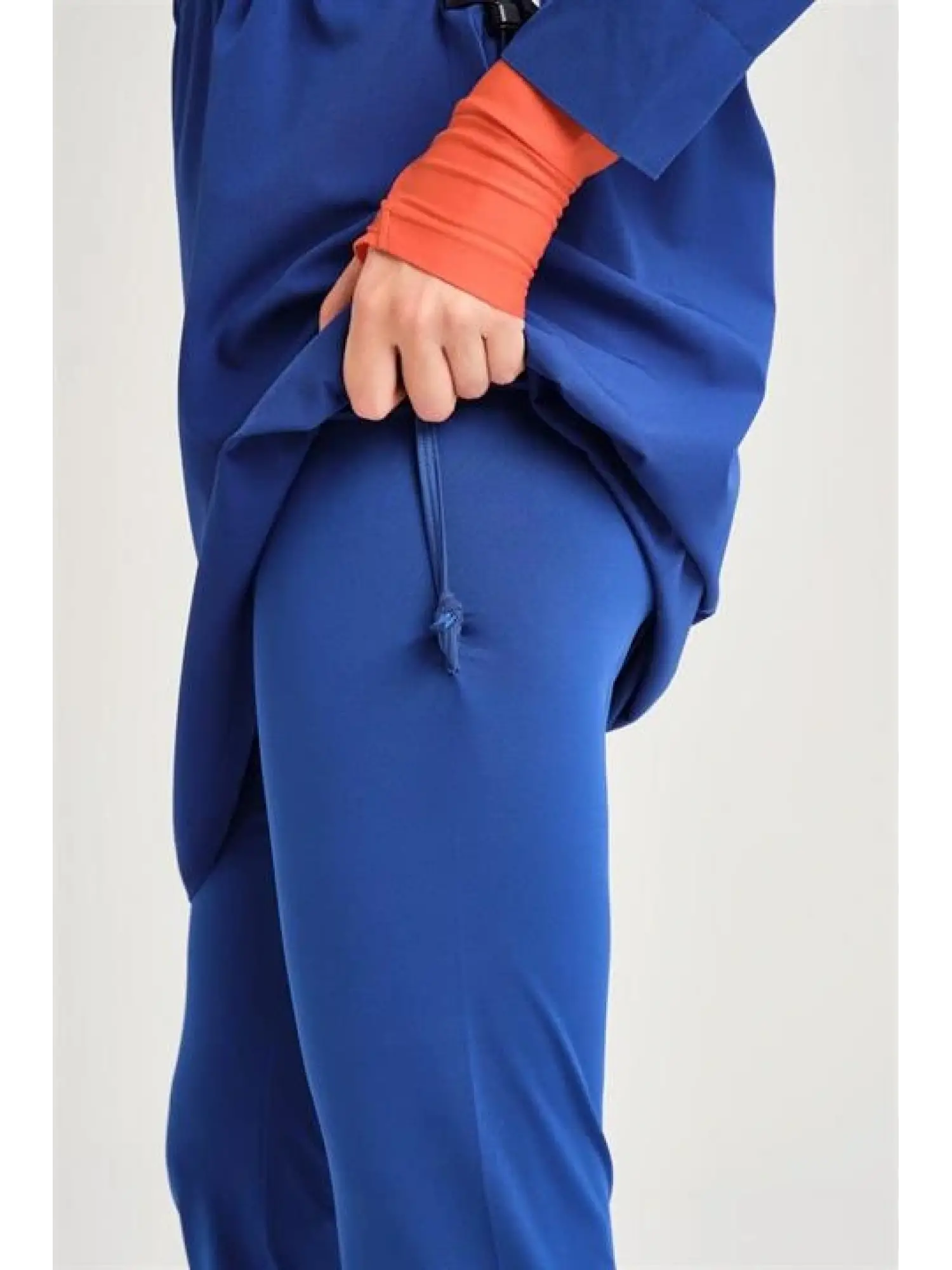 Haşema Esila Serisi 5 Parça Jileli Saks Tam Tesettür Mayo Takımı HSM2934