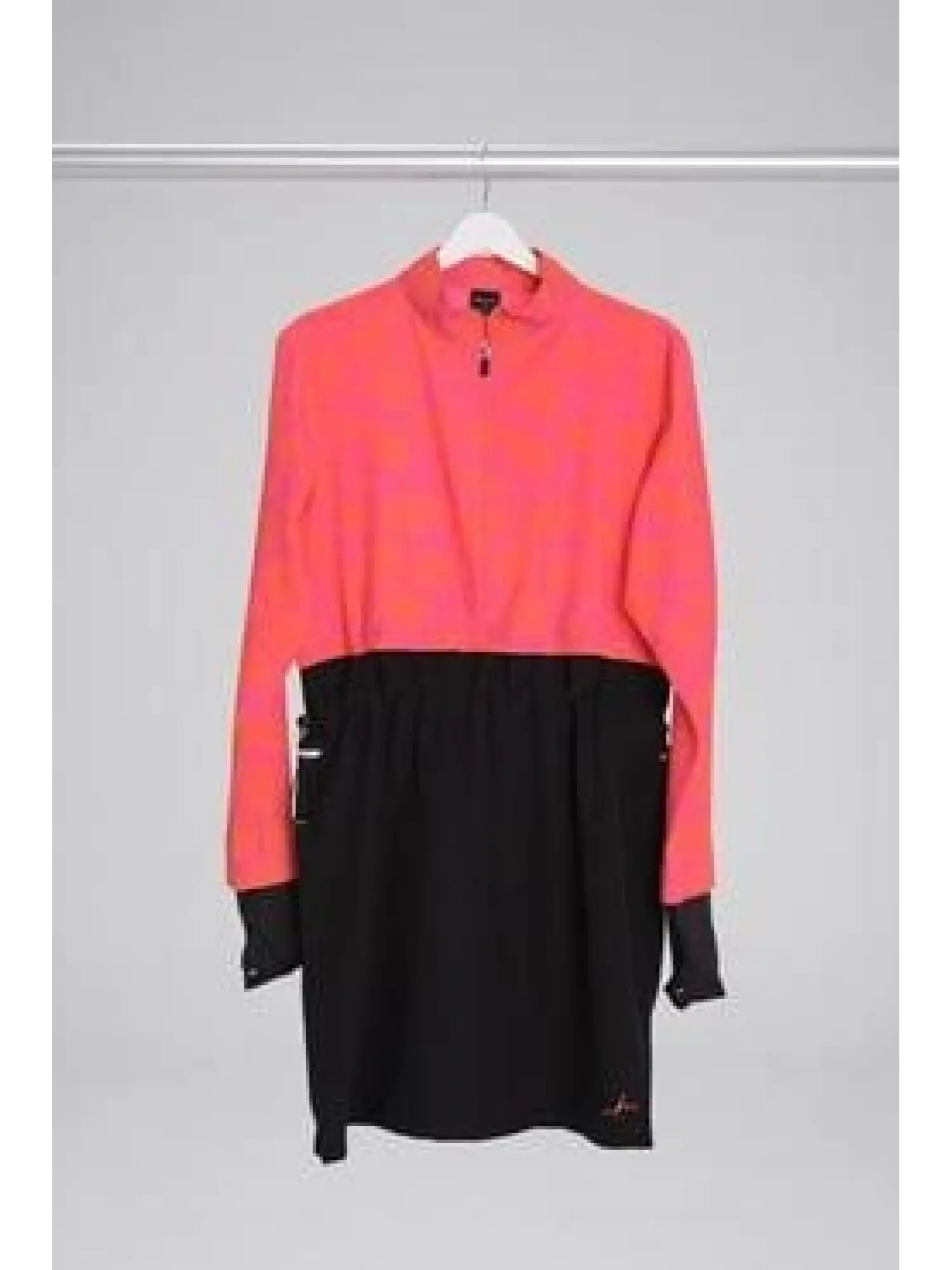 Haşema Esila Serisi Fuşya-Turuncu-Siyah Tam Tesettür Tek Mayo Üstü HSM2934