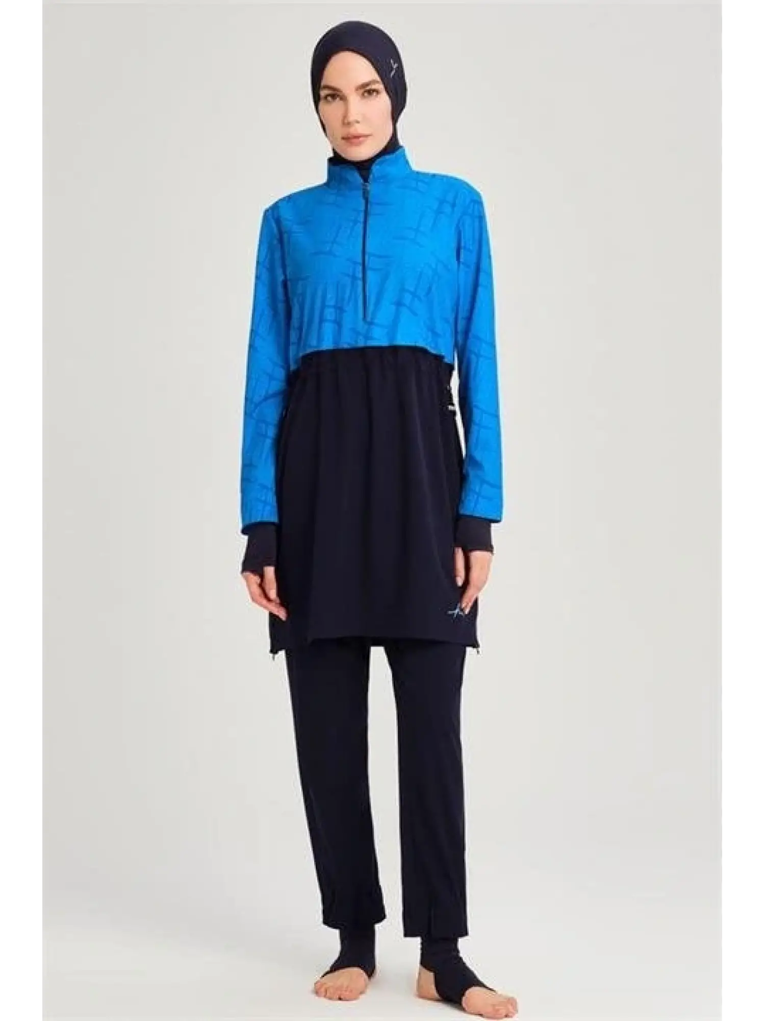 Haşema Esila Serisi Monogram Laci Tam Tesettür Tek Mayo Üstü HSM2934