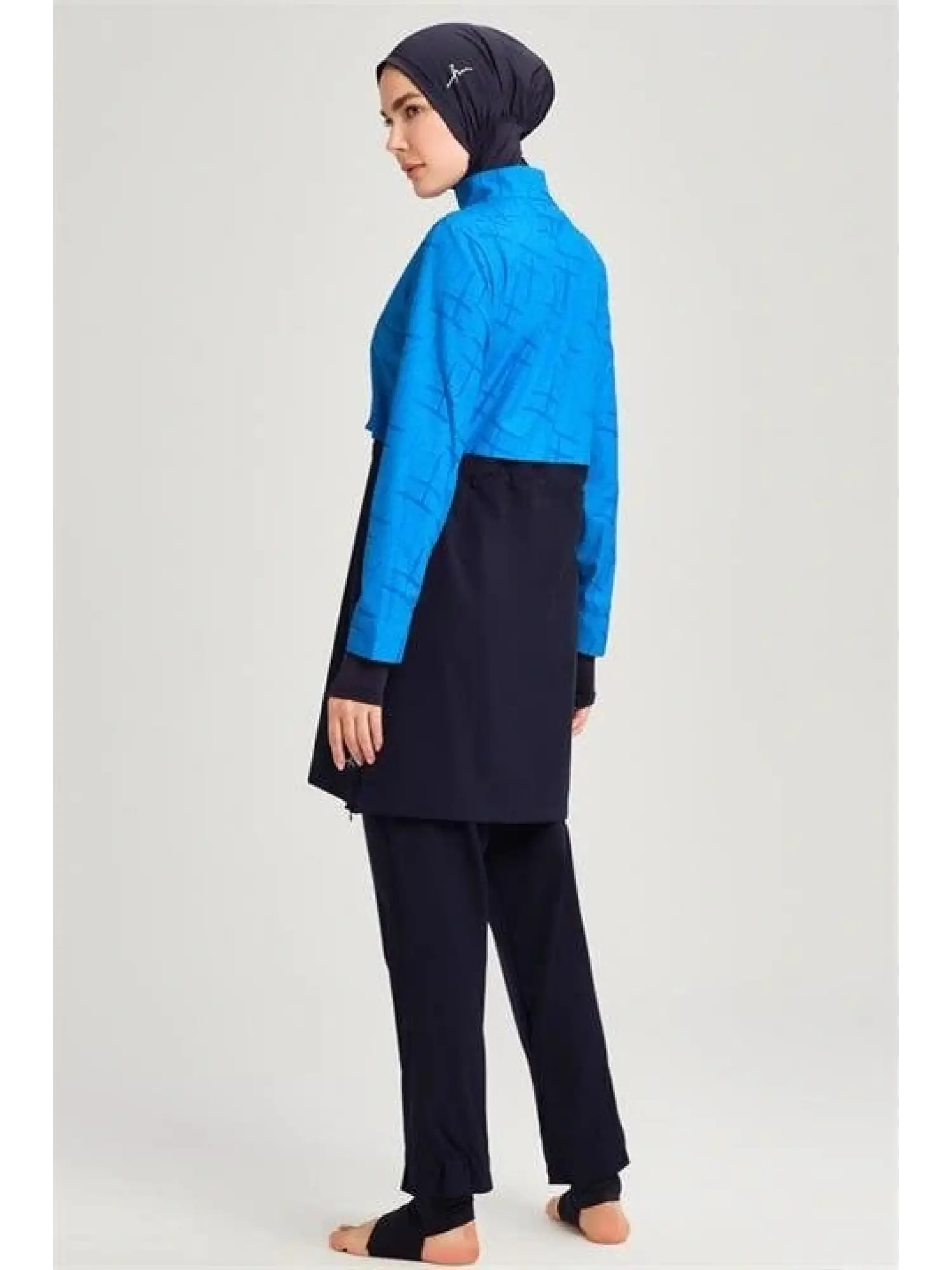 Haşema Esila Serisi Monogram Laci Tam Tesettür Tek Mayo Üstü HSM2934