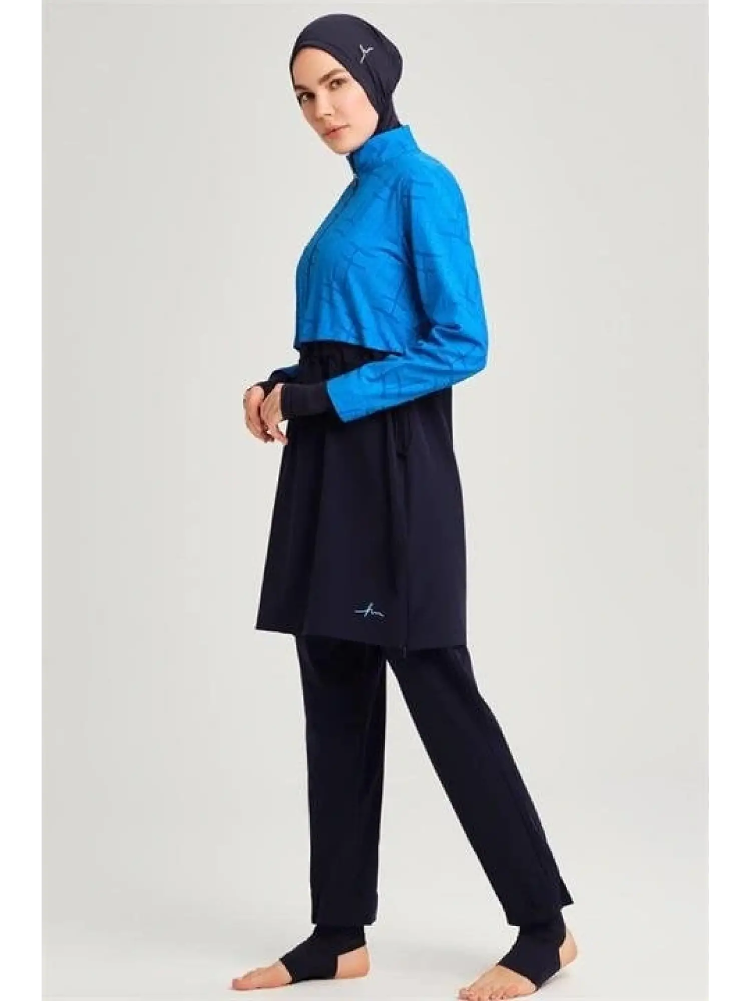 Haşema Esila Serisi Monogram Laci Tam Tesettür Tek Mayo Üstü HSM2934