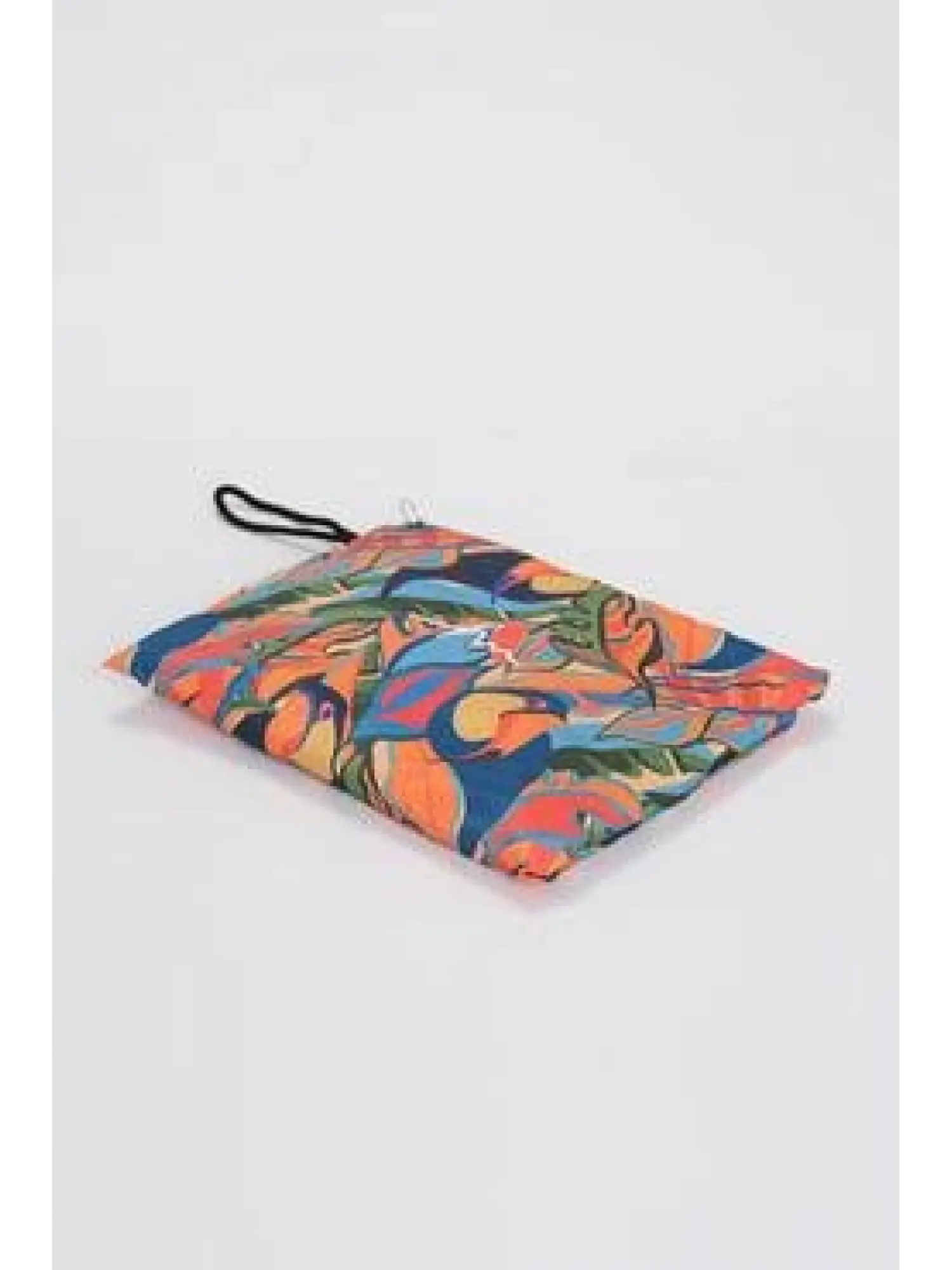 Haşema Esila Tropikal Desenli Jileli Tek Mayo Üstü HSM2934