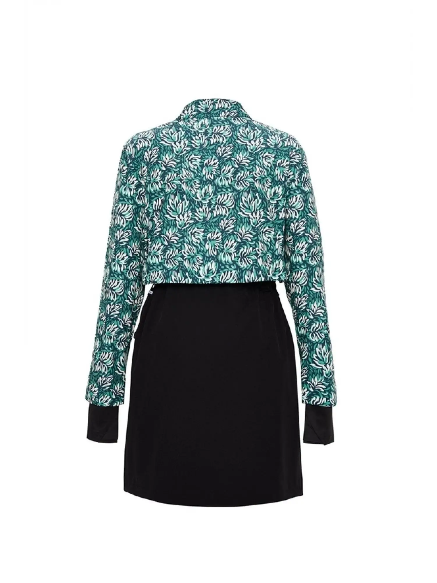 Haşema Esila Yeşil Çiçek Desenli 5 Parça Tam Tesettür Mayo Takımı 2934