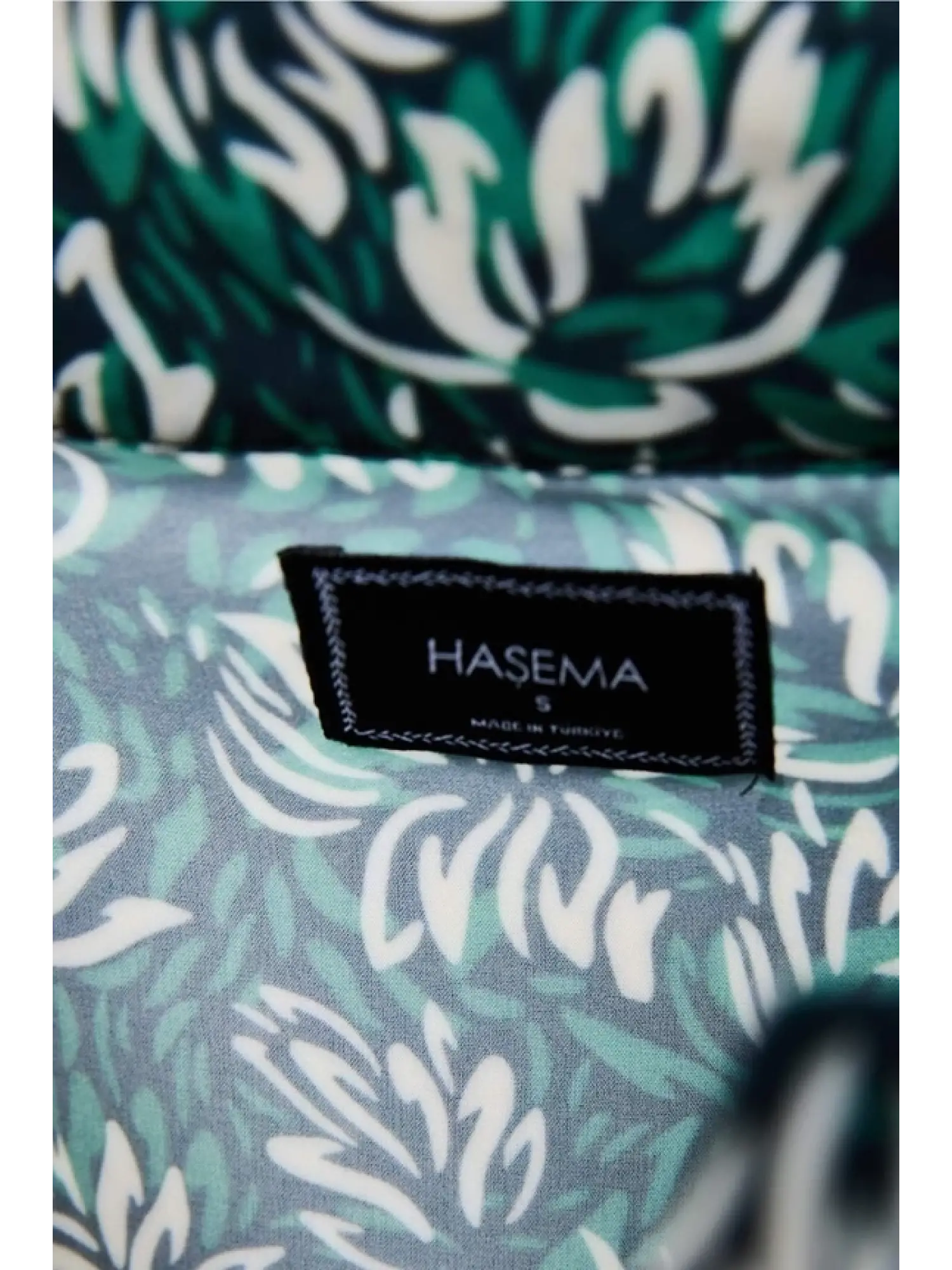 Haşema Esila Yeşil Çiçek Desenli 5 Parça Tam Tesettür Mayo Takımı 2934