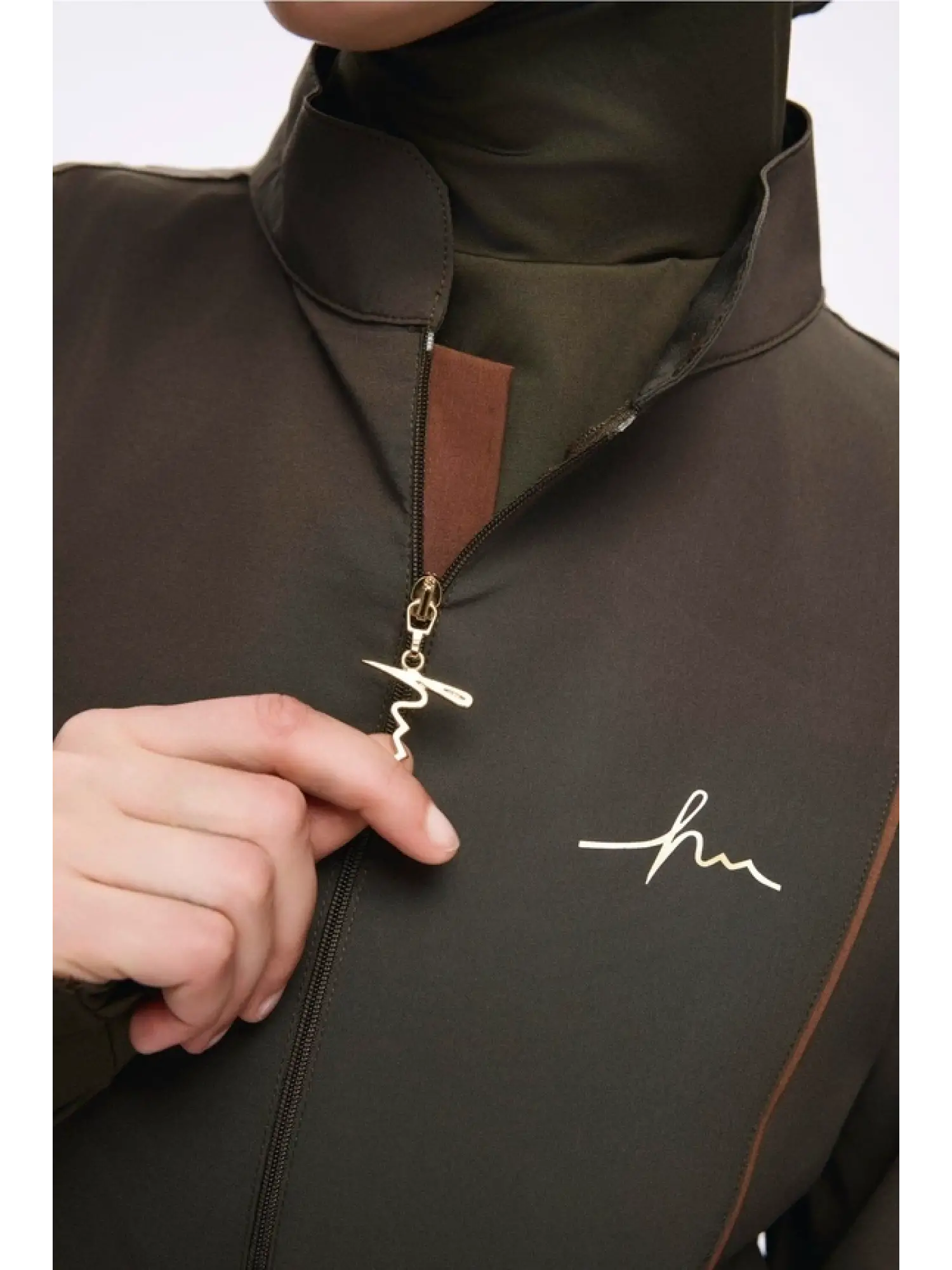 Haşema Kemer Toka Detaylı 5 Parça Haki Mayo Takımı HSM5017