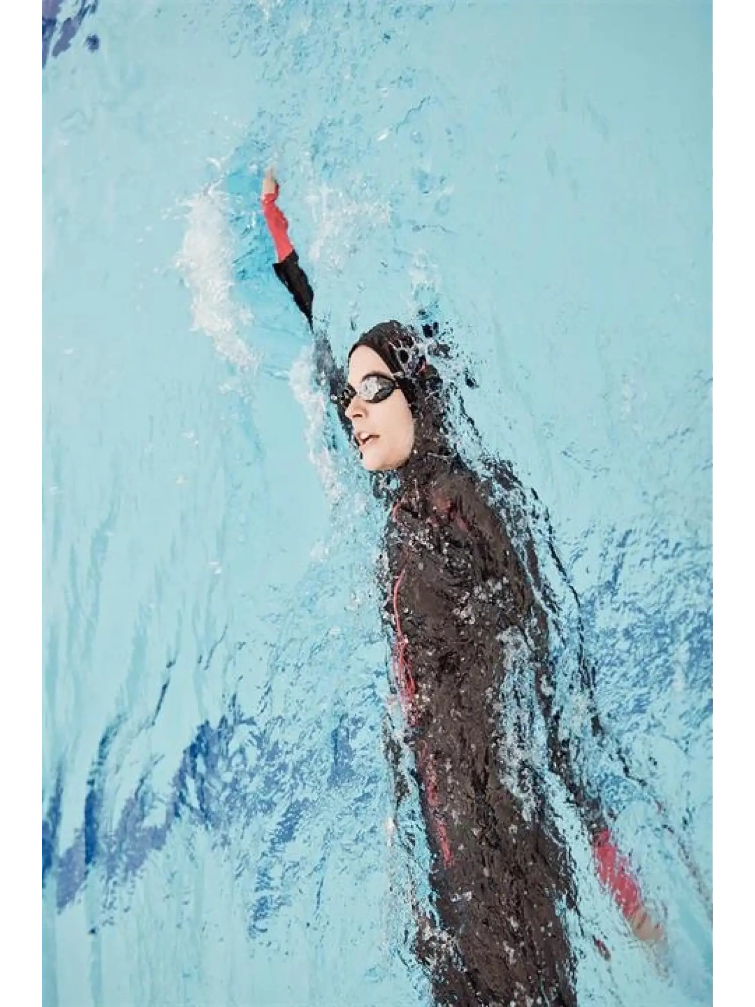 Haşema Performans Serisi 6 Parça Siyah Tesettür Mayo HSM2010