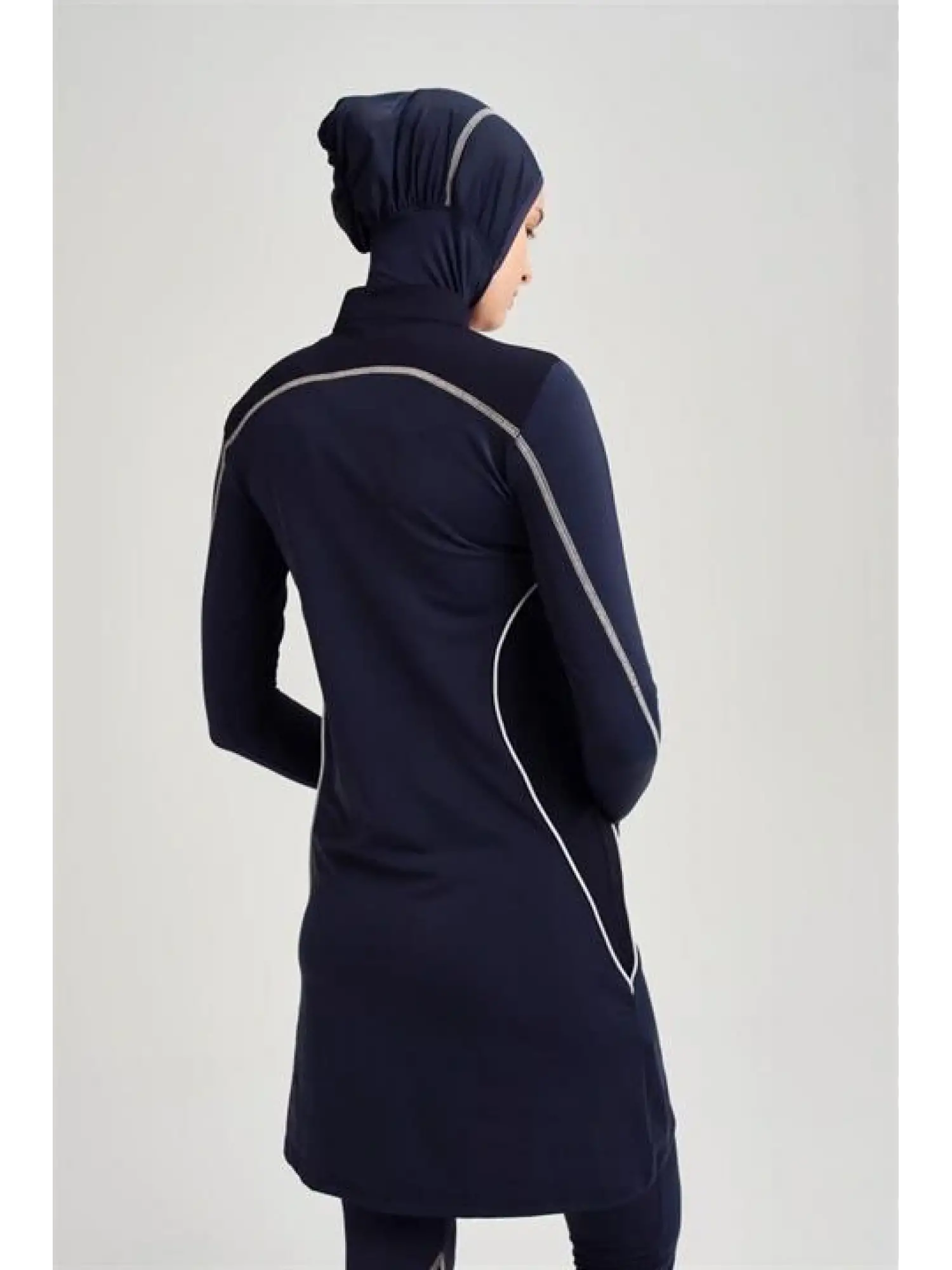 Haşema Performans Serisi Omuz Petek Doku 5 Parça Tesettür Mayo HSM2004