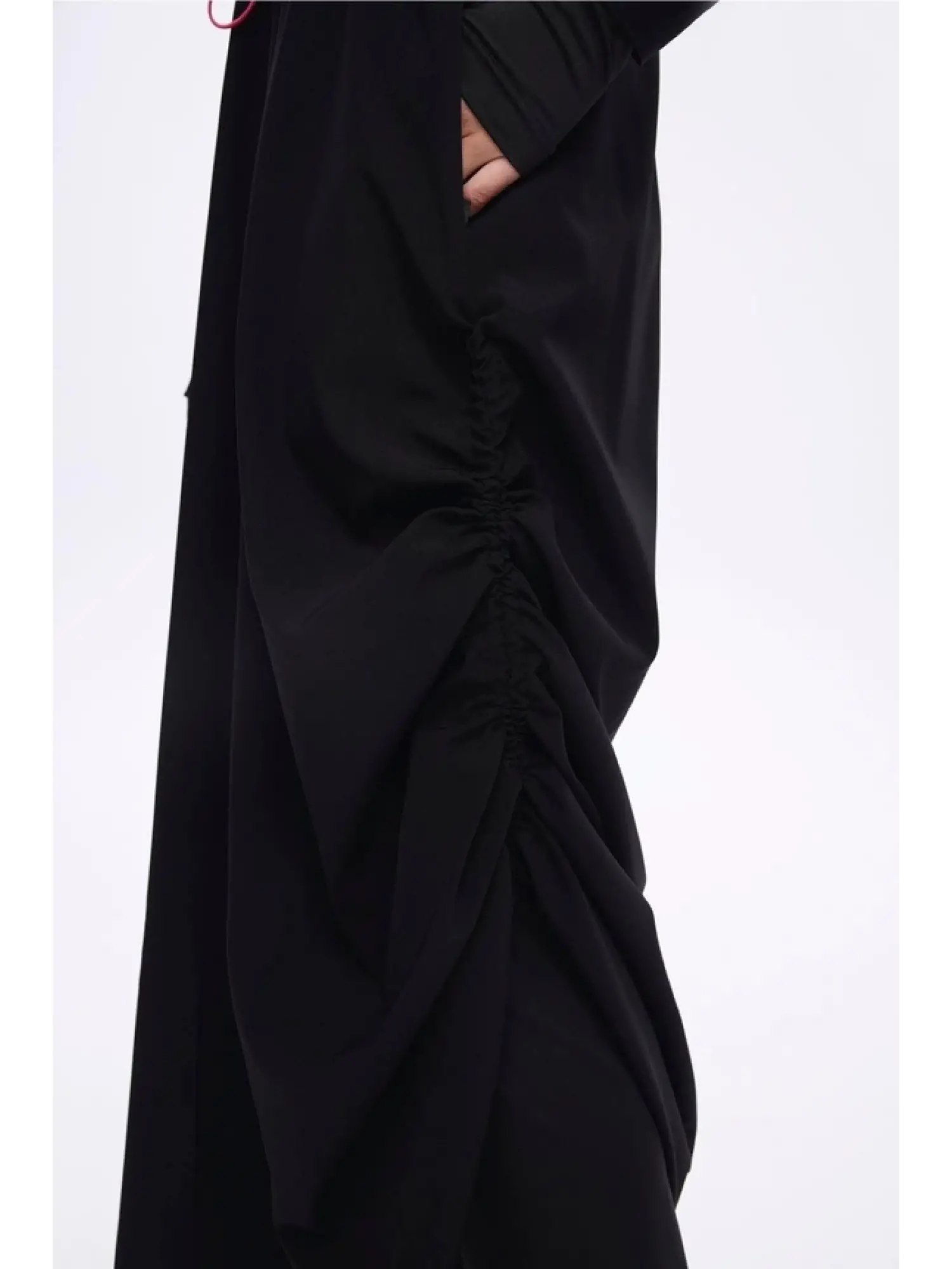 Haşema Tam Boy Siyah 5 Parça Tesettür Mayo Takımı HSM5048