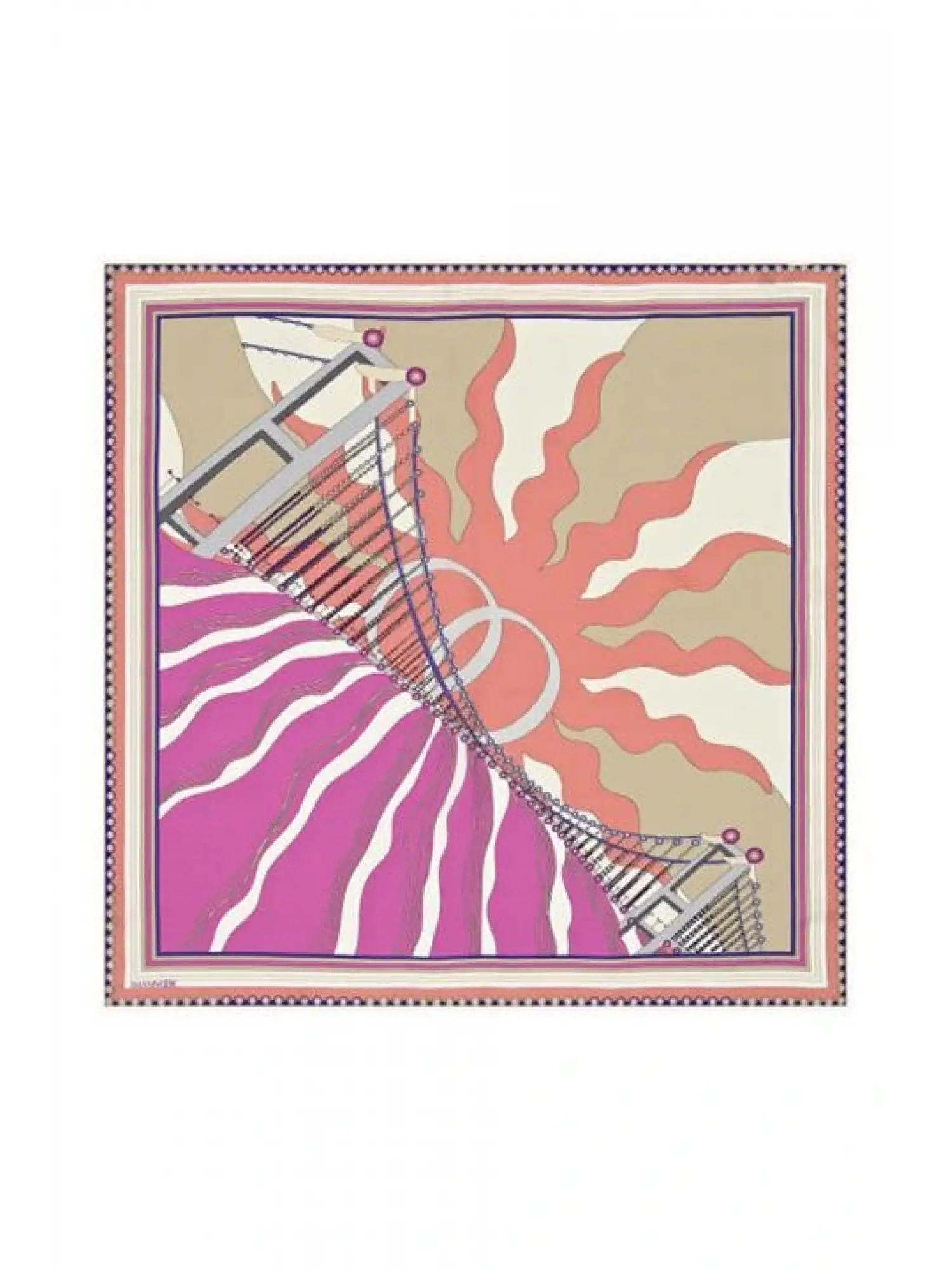 İmannoor Köprü Tivil İpek Eşarp 90x90 23Y1004