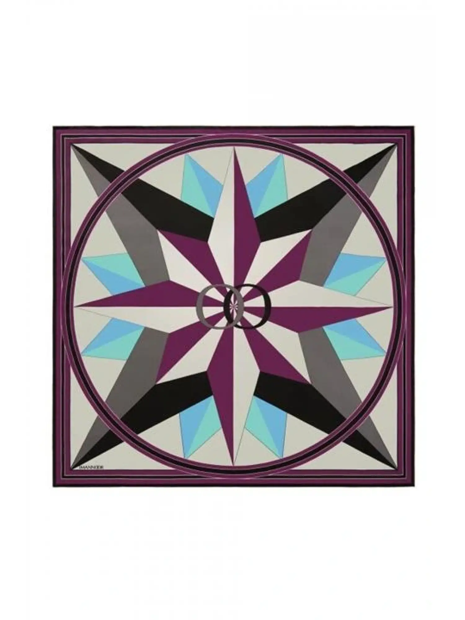 İmannoor Kuzeyin Pusulası Tivil İpek Eşarp 90x90 22K4044