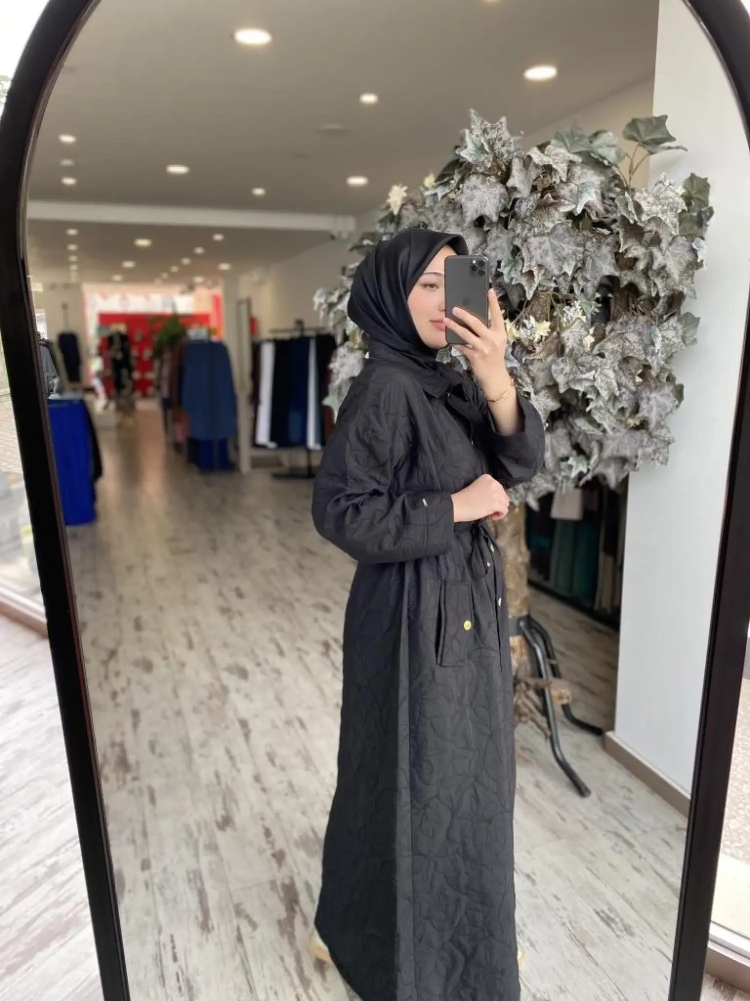 İnvee Belden Büzmeli Gömlek Yaka Kap 7041