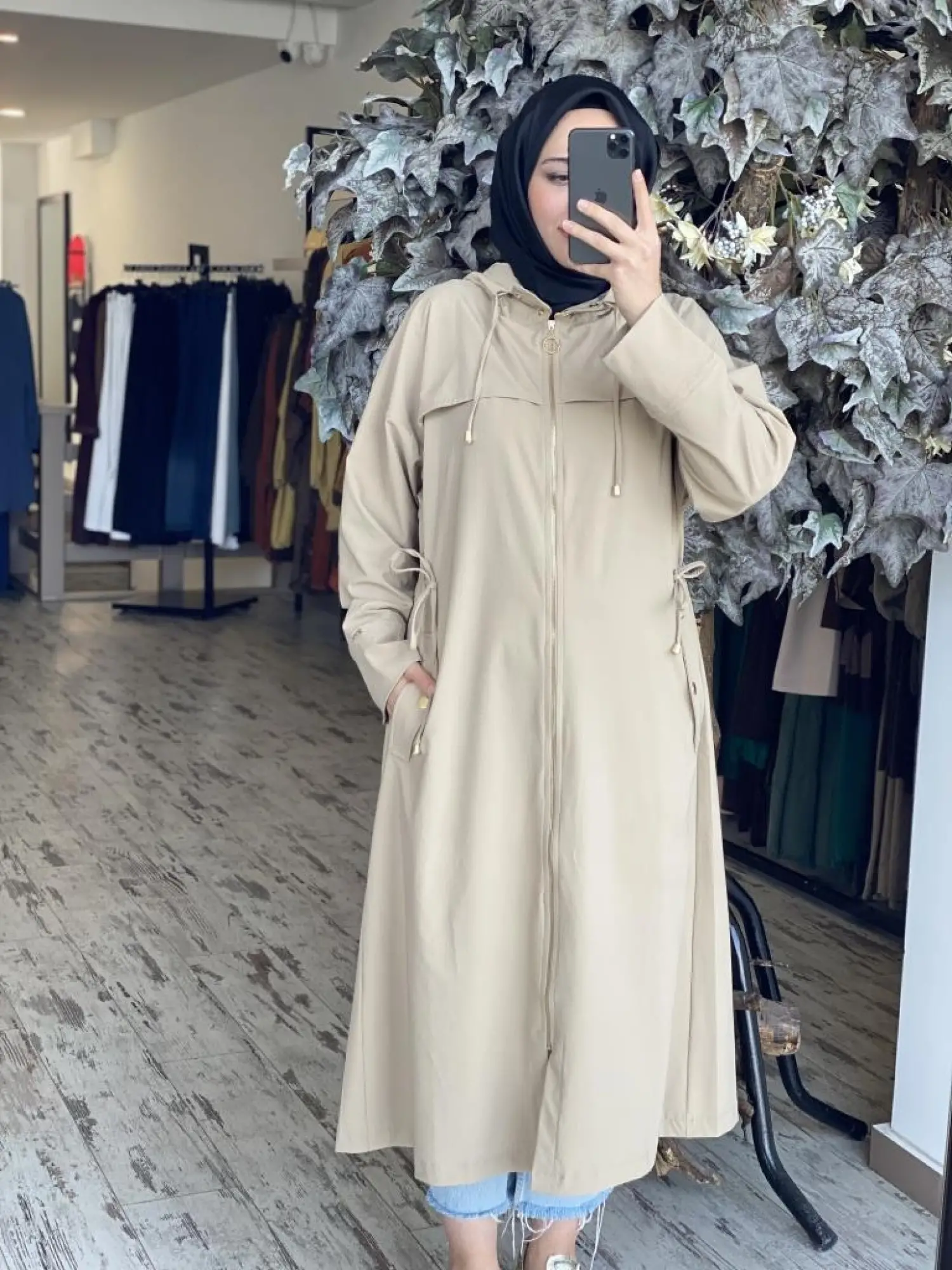 İnvee Belden Büzmeli Kapüşonlu Krınkıl Kap 6830