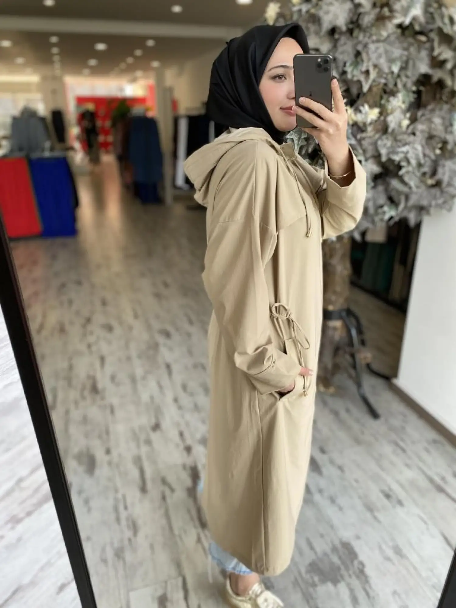 İnvee Belden Büzmeli Kapüşonlu Krınkıl Kap 6830