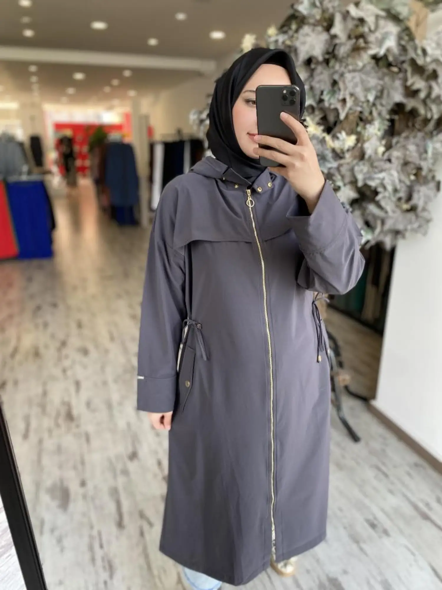 İnvee Belden Büzmeli Kapüşonlu Krınkıl Kap 6830