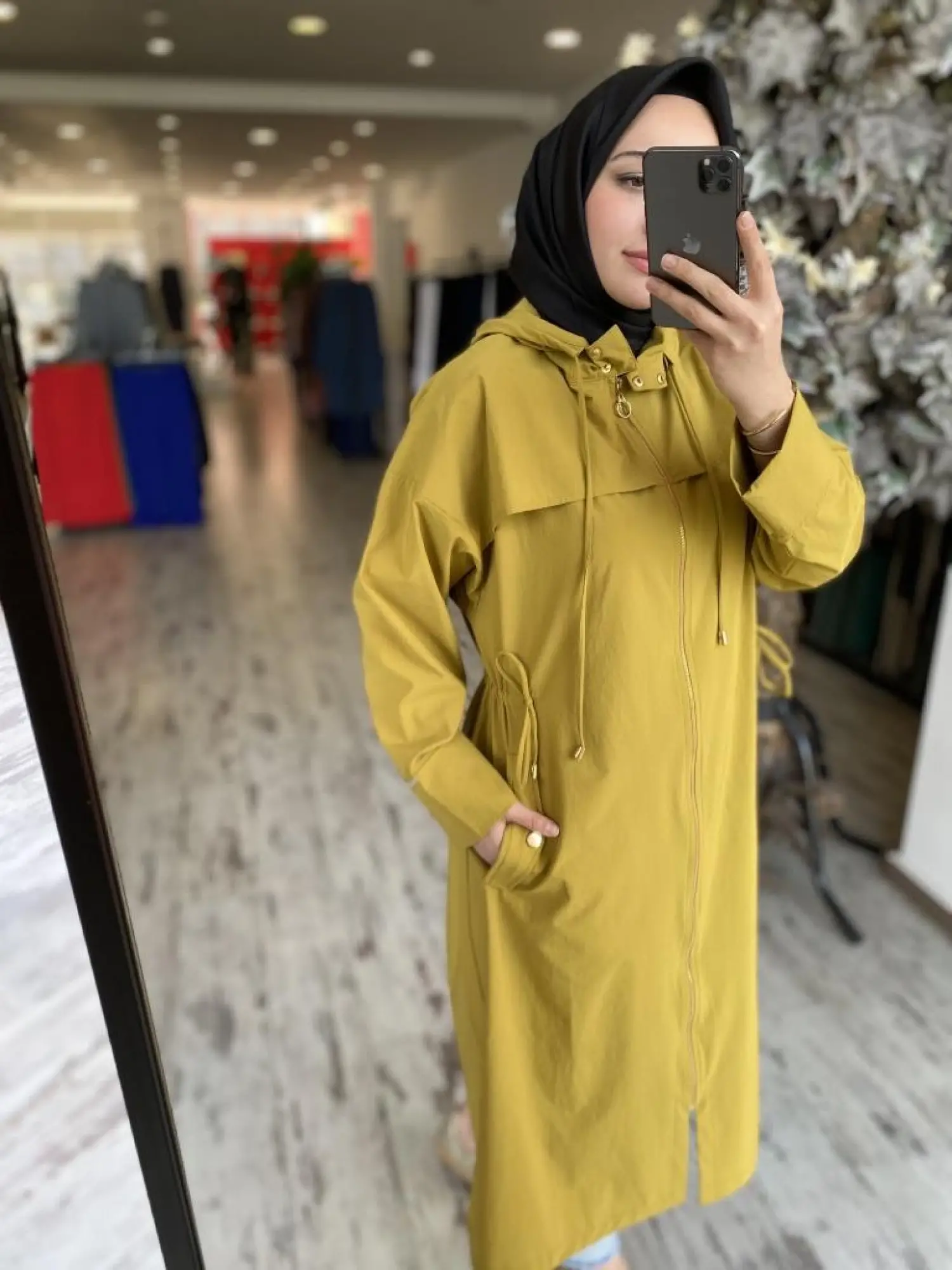 İnvee Belden Büzmeli Kapüşonlu Krınkıl Kap 6830