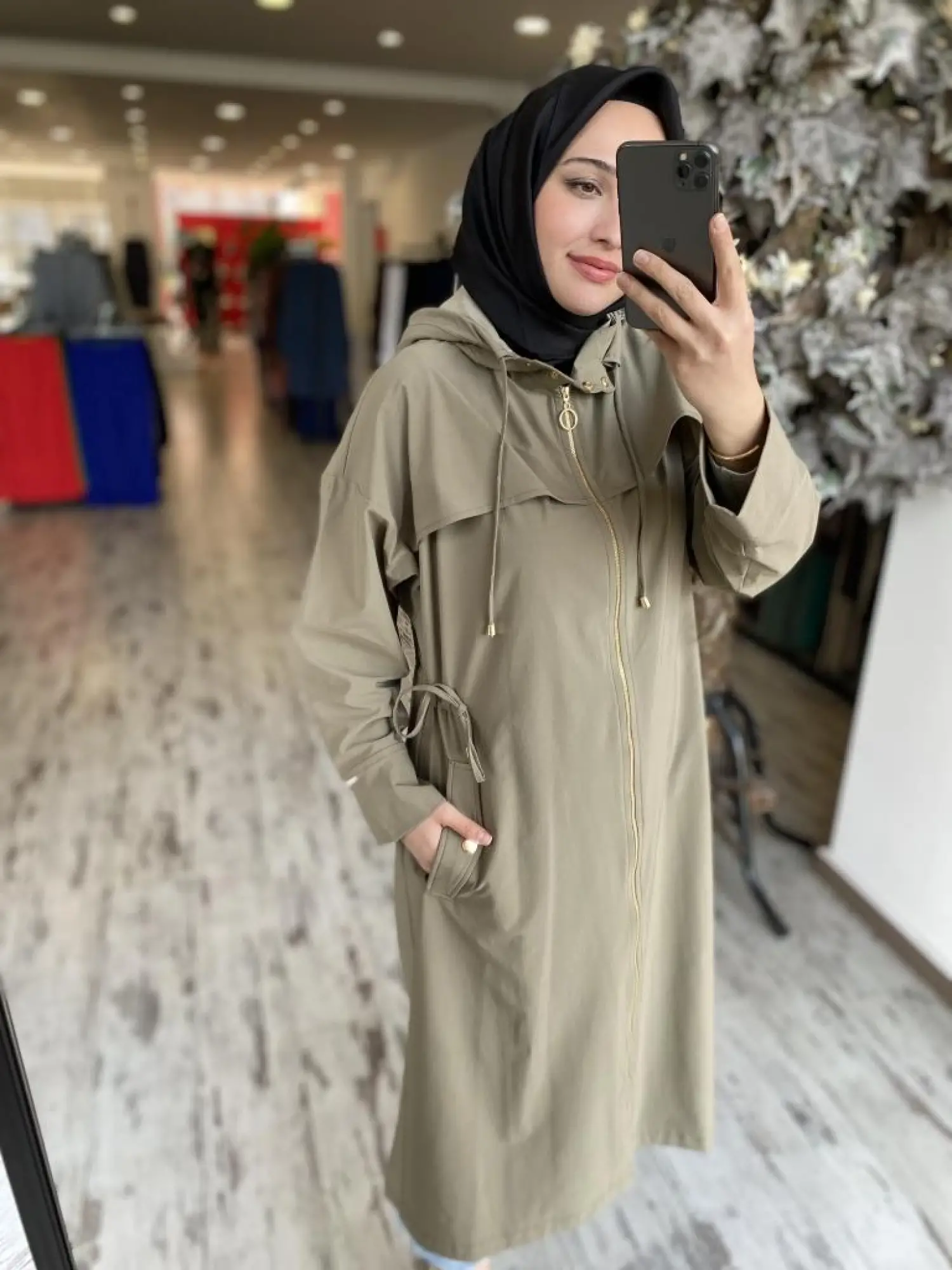 İnvee Belden Büzmeli Kapüşonlu Krınkıl Kap 6830