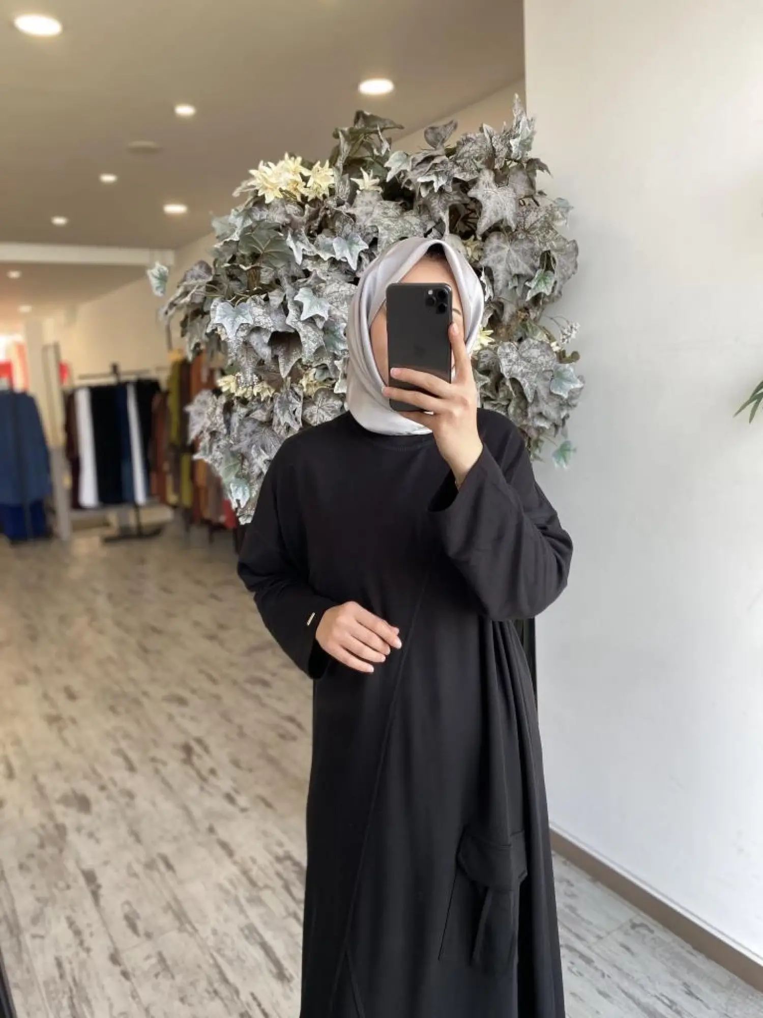 İnvee Cep Detaylı Pamuk Elbise 7040