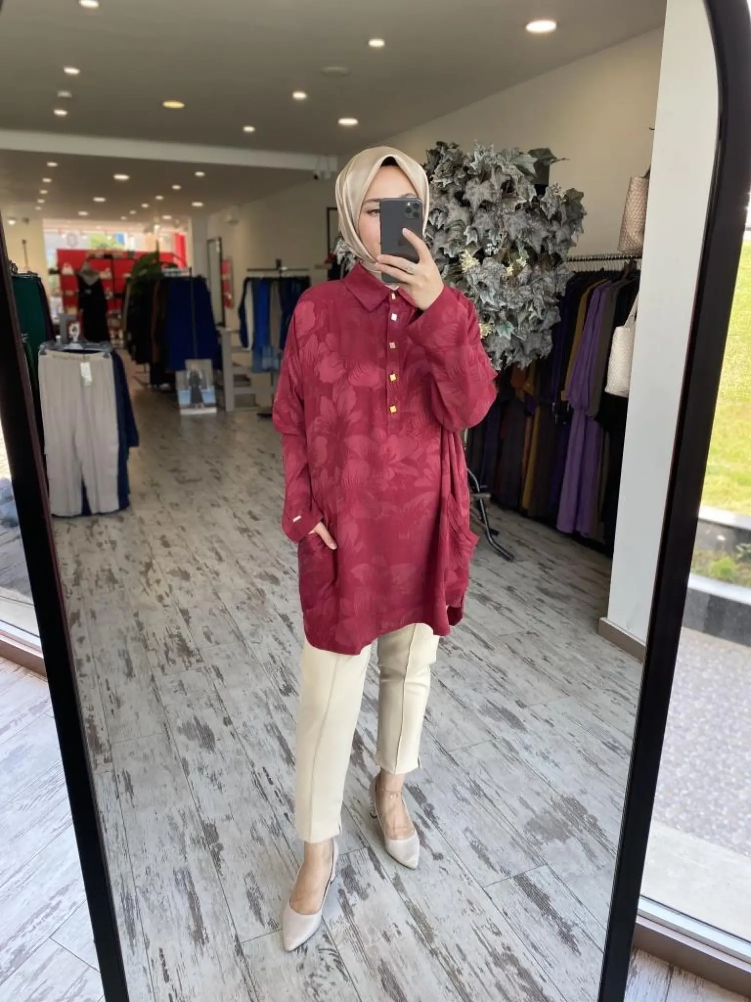 İnvee Çiçek Desenli Tunik 7109