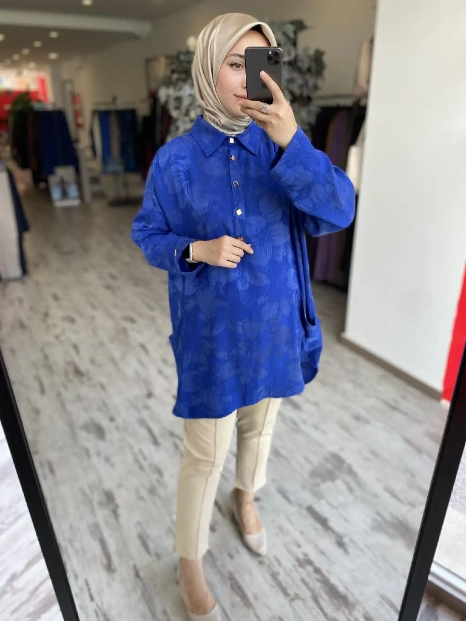 İnvee Çiçek Desenli Tunik 7109