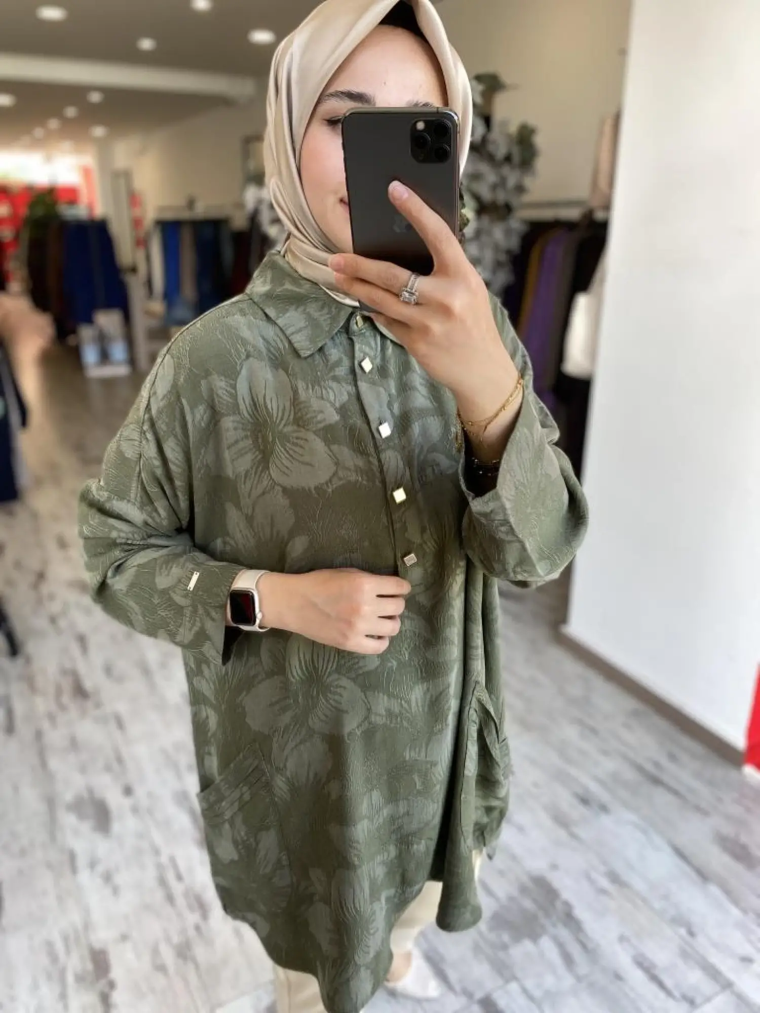 İnvee Çiçek Desenli Tunik 7109