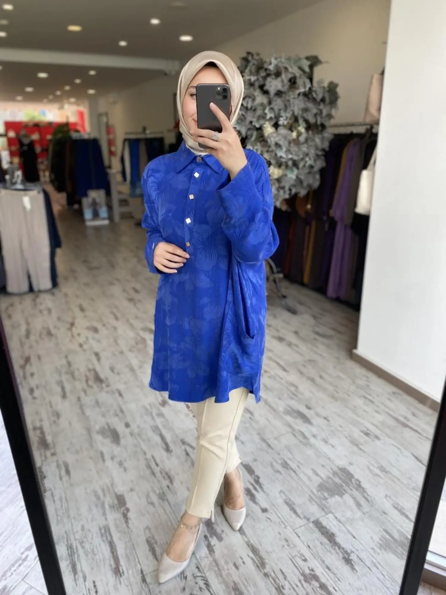 İnvee Çiçek Desenli Tunik 7109