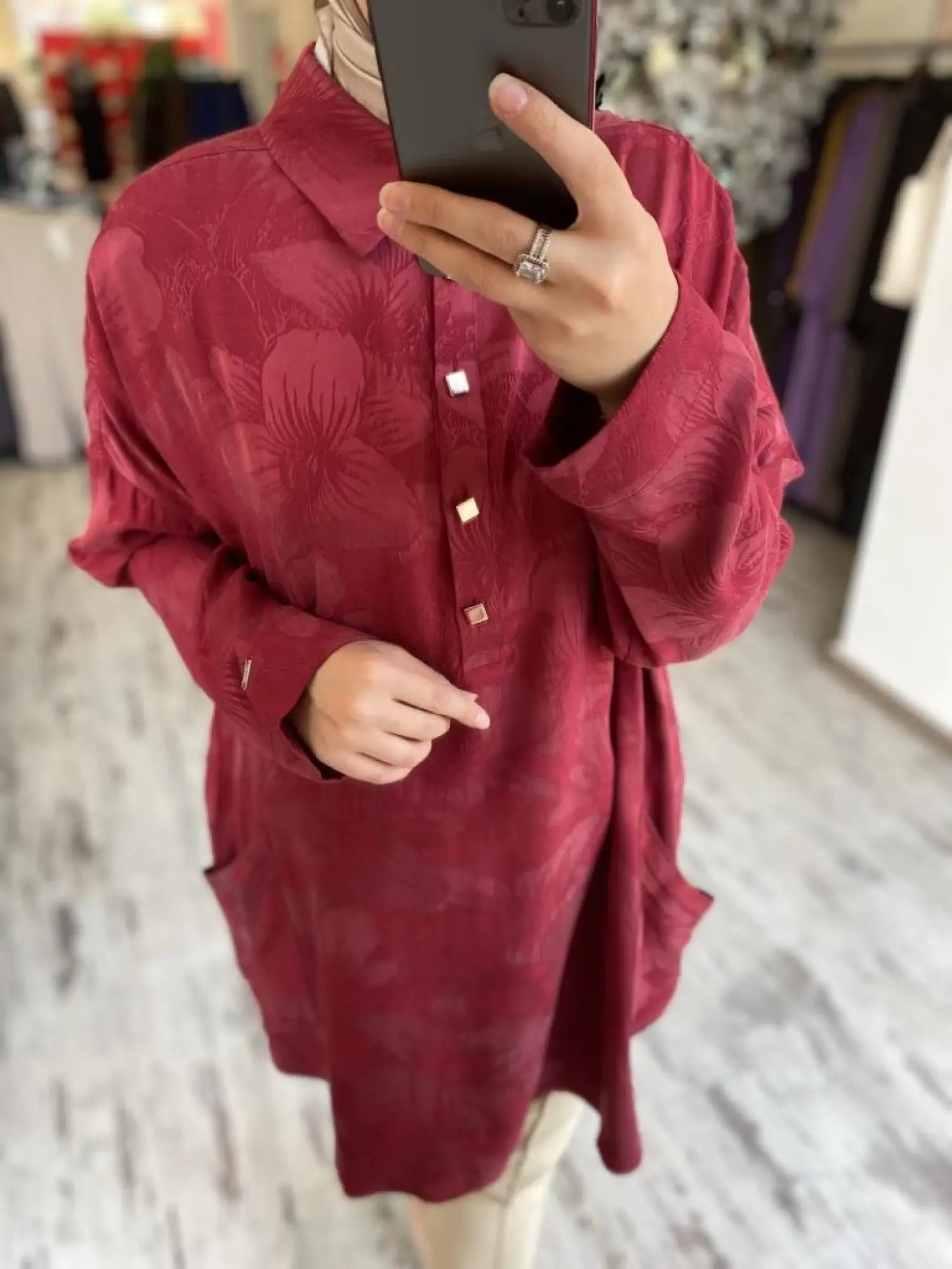 İnvee Çiçek Desenli Tunik 7109