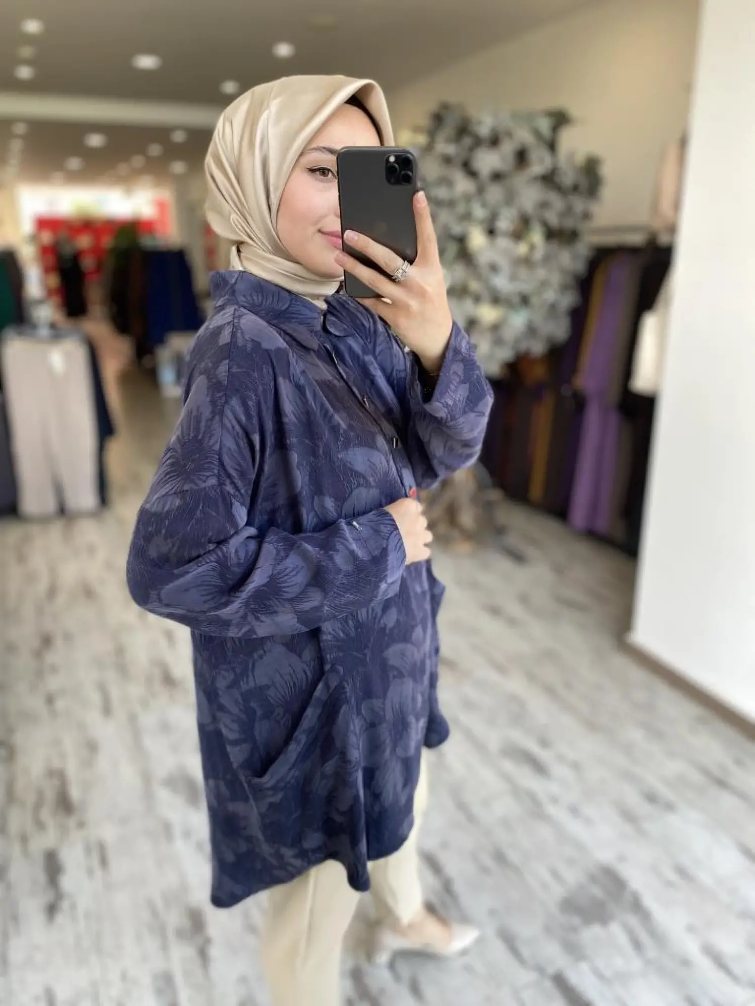 İnvee Çiçek Desenli Tunik 7109