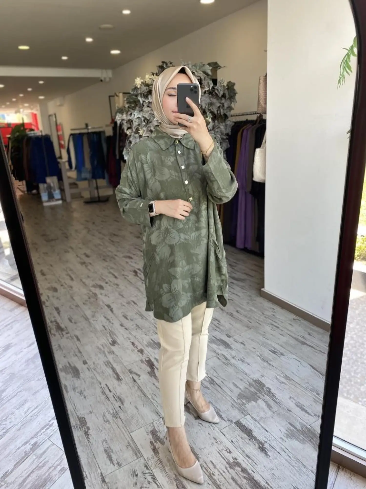 İnvee Çiçek Desenli Tunik 7109