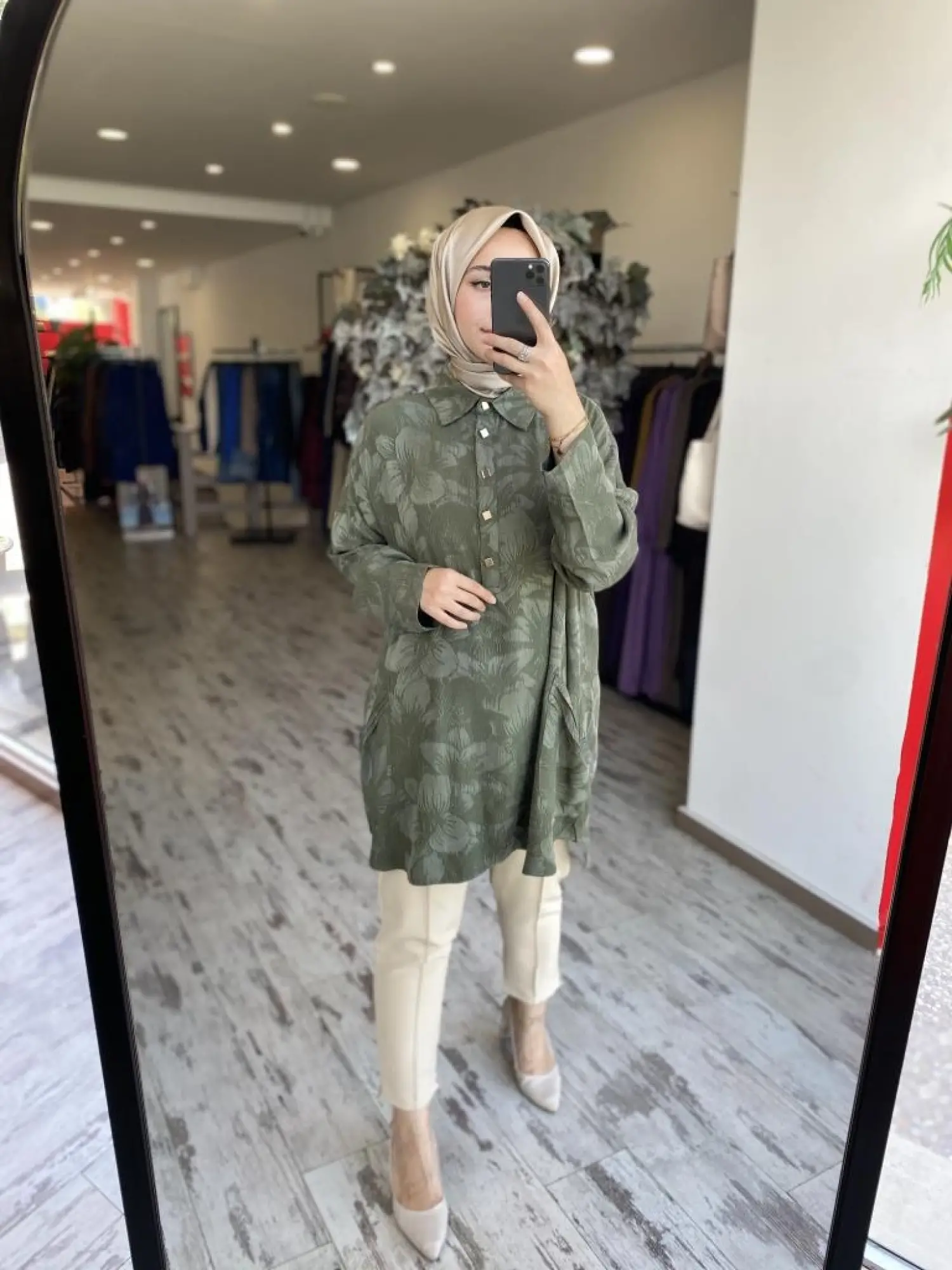 İnvee Çiçek Desenli Tunik 7109