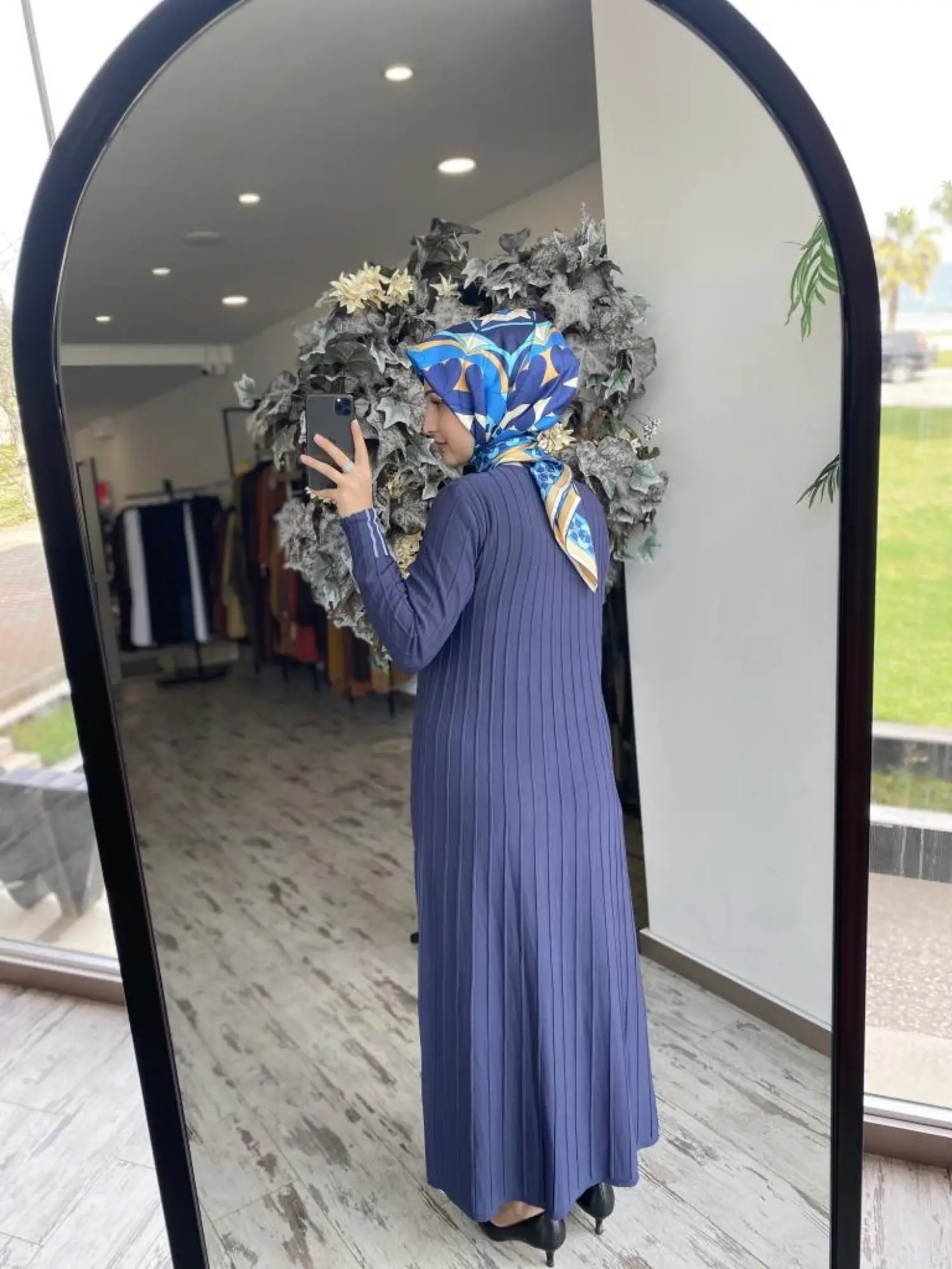 İnvee Çizgili Çan Elbise 6924