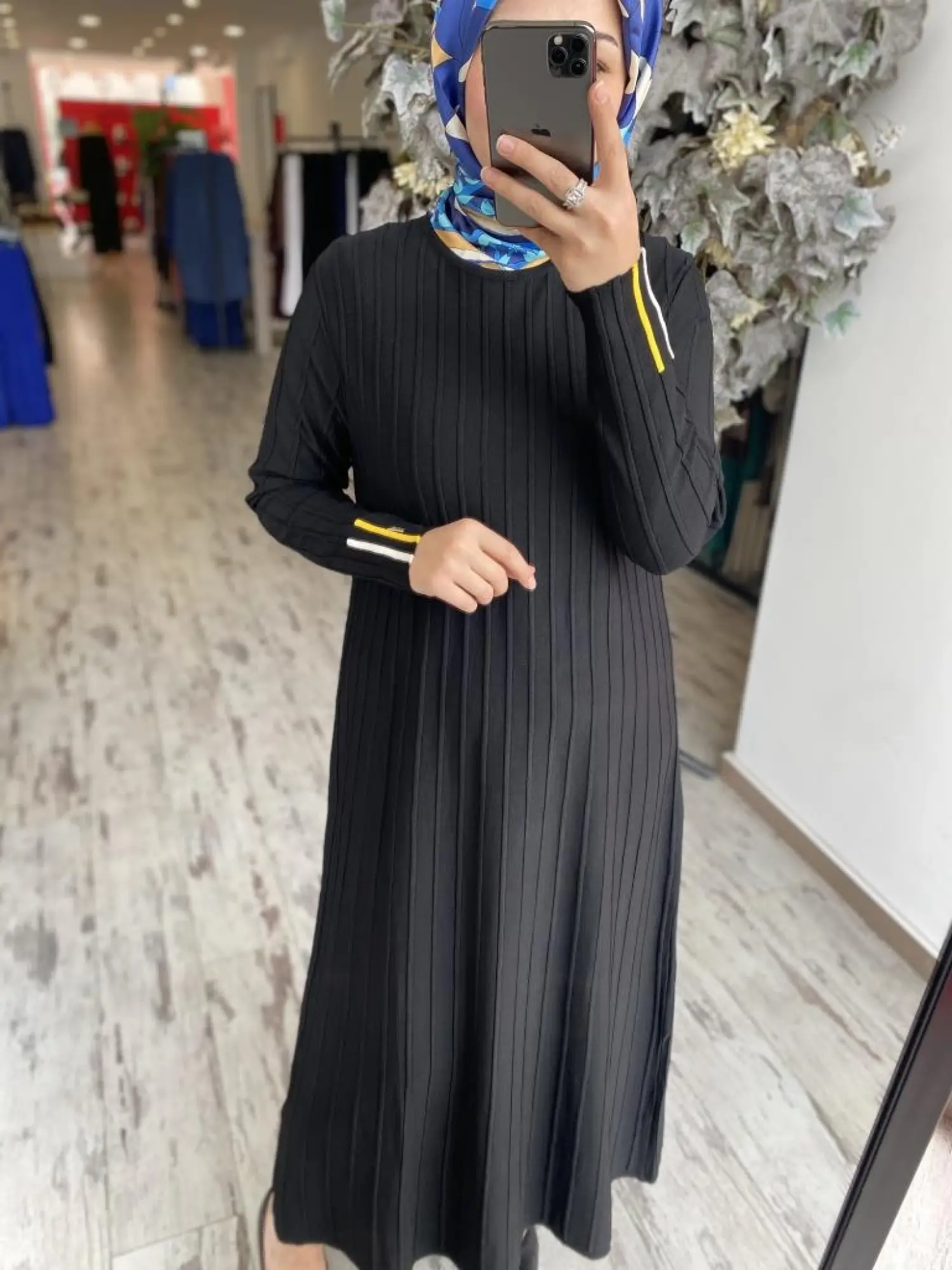 İnvee Çizgili Çan Elbise 6924