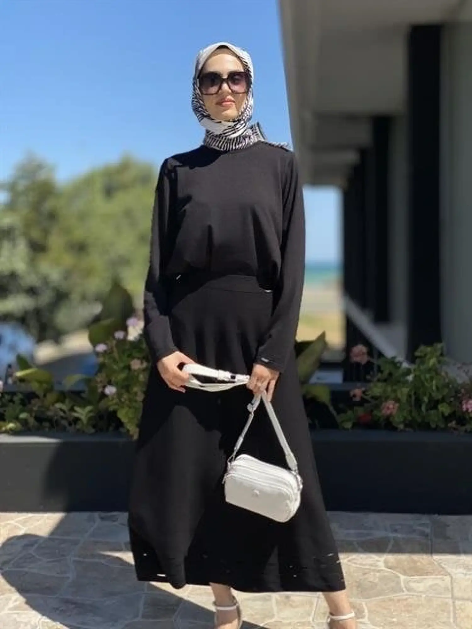 İnvee Etek Ucu Lazer Kesim Rayon Triko Etek 6904