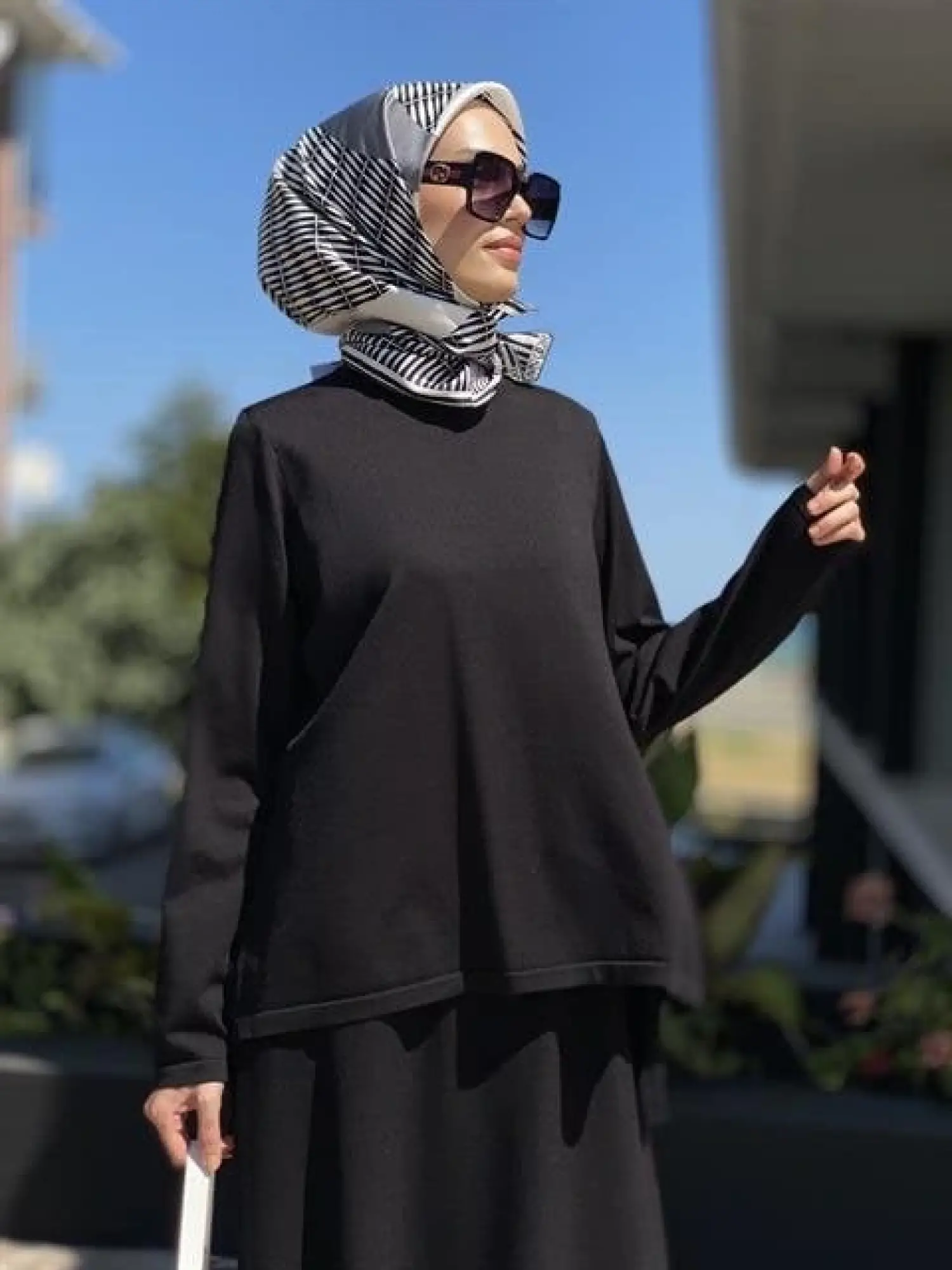 İnvee Etek Üstü Rayon Triko Tunik 6902