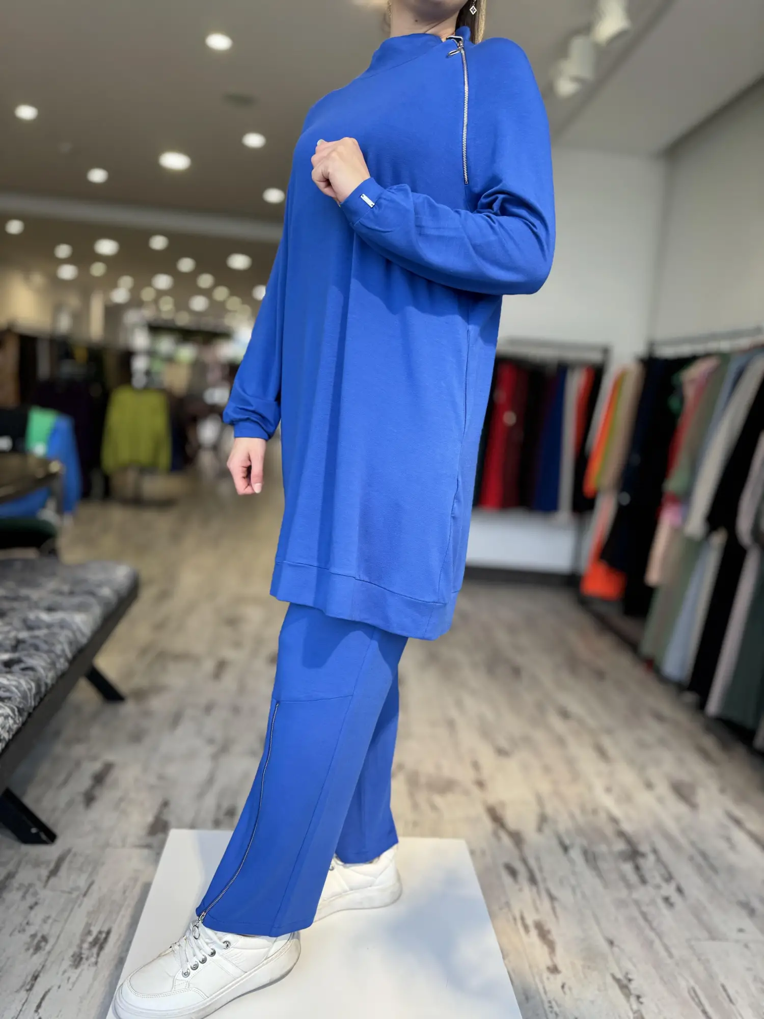 İnvee Fermuar Detaylı Tunik Pantolon Takım 6956