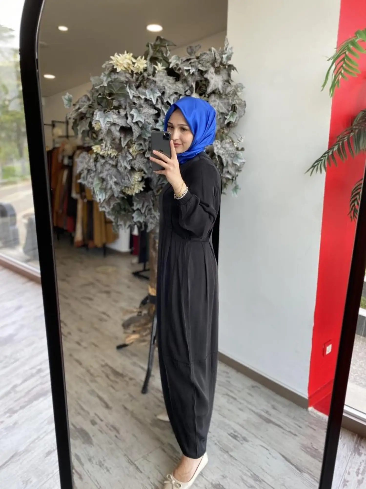 İnvee Gizli Cep Detaylı Modal Elbise 7013