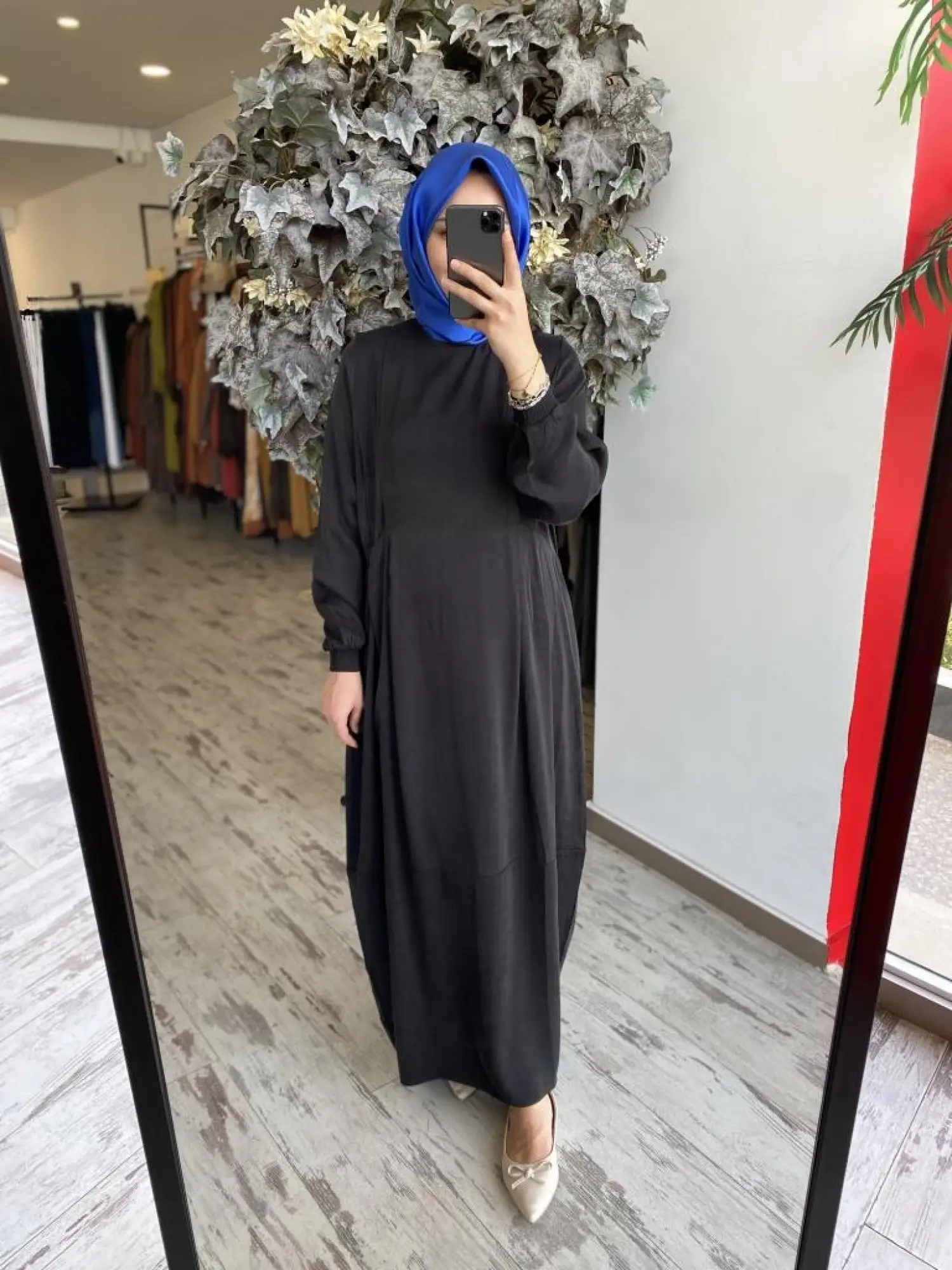 İnvee Gizli Cep Detaylı Modal Elbise 7013