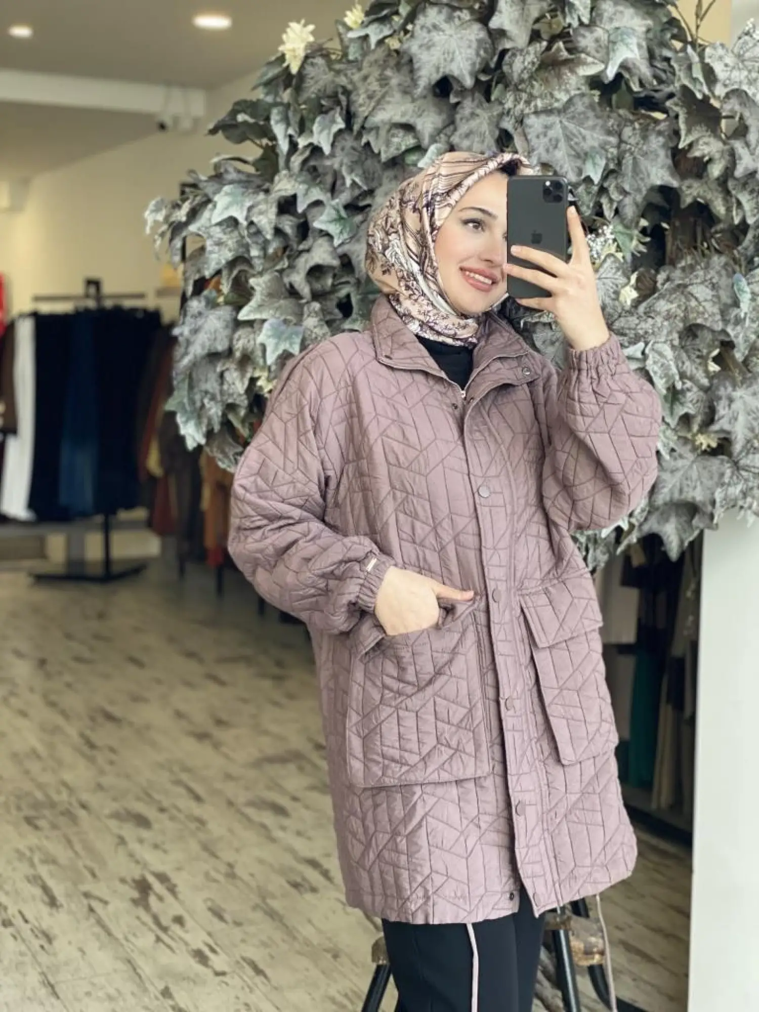 İnvee Kapitone Ceket/Kap 6913