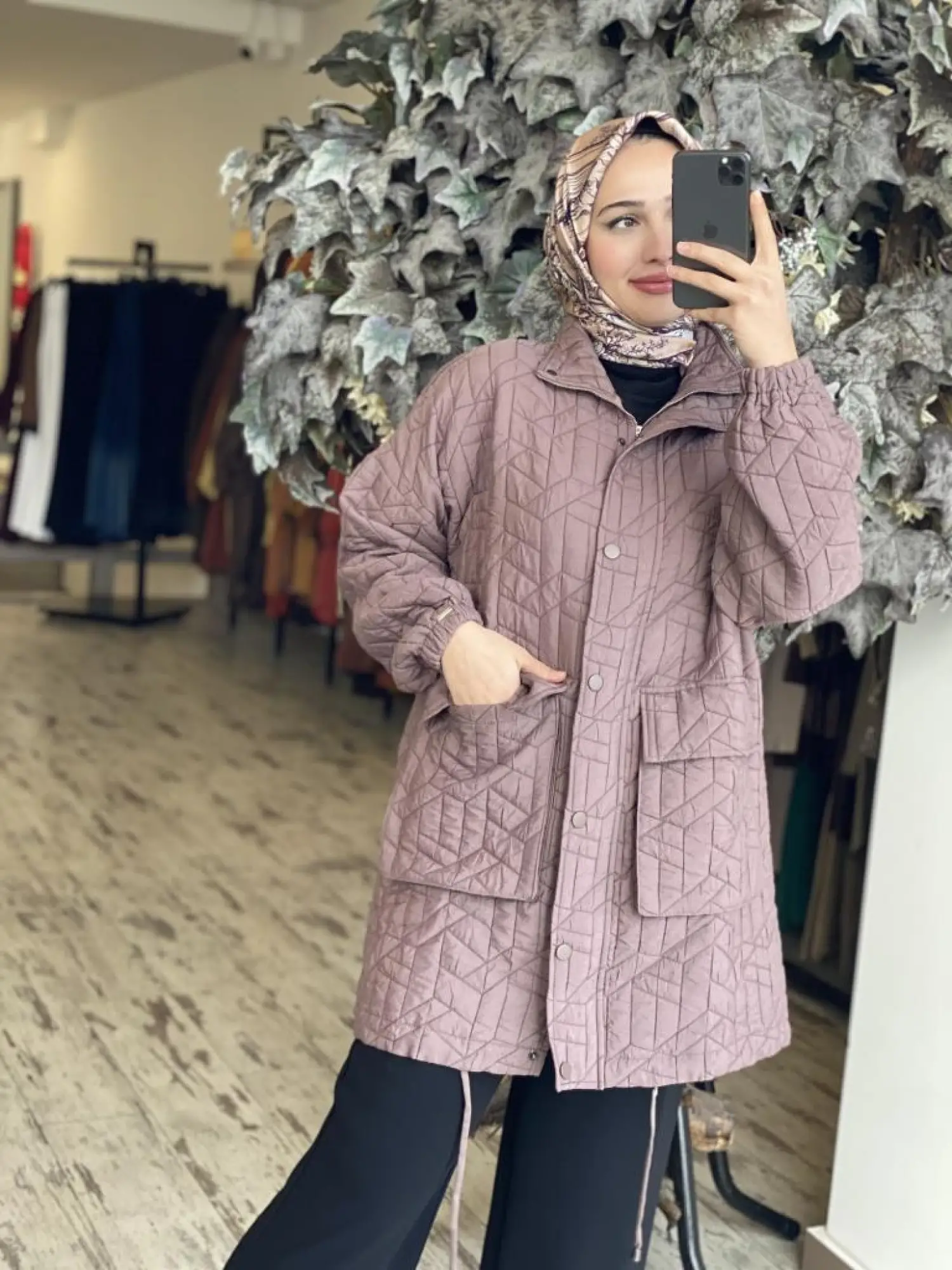 İnvee Kapitone Ceket/Kap 6913