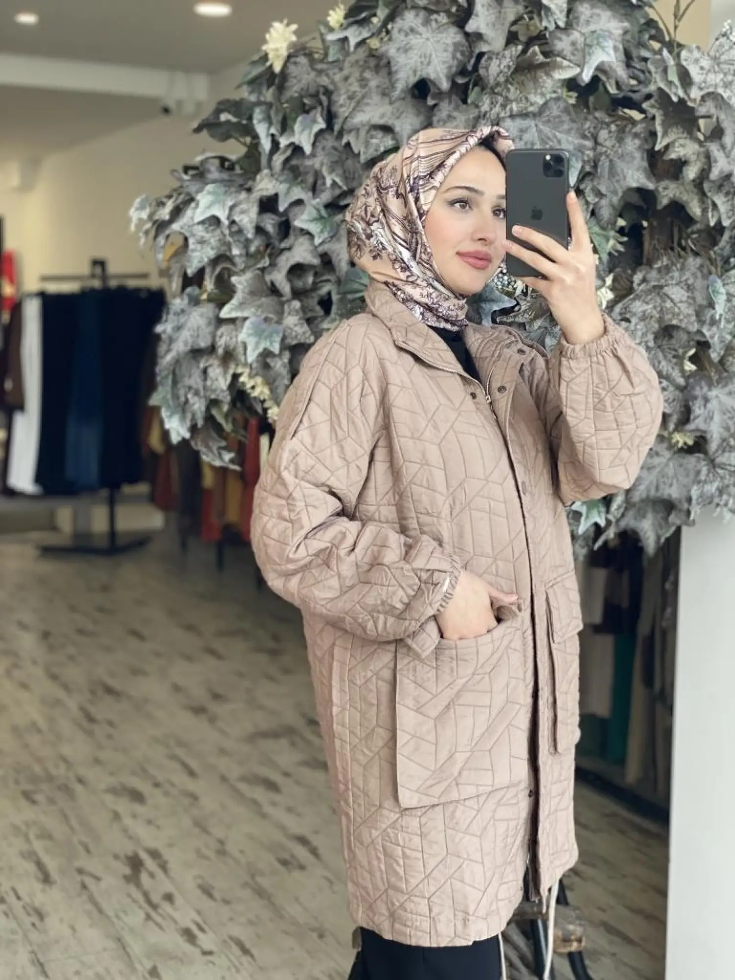 İnvee Kapitone Ceket/Kap 6913