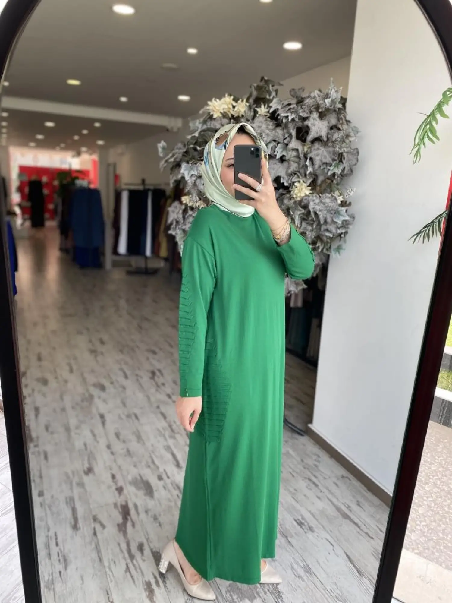 İnvee Nervür Detaylı Triko Elbise 7060