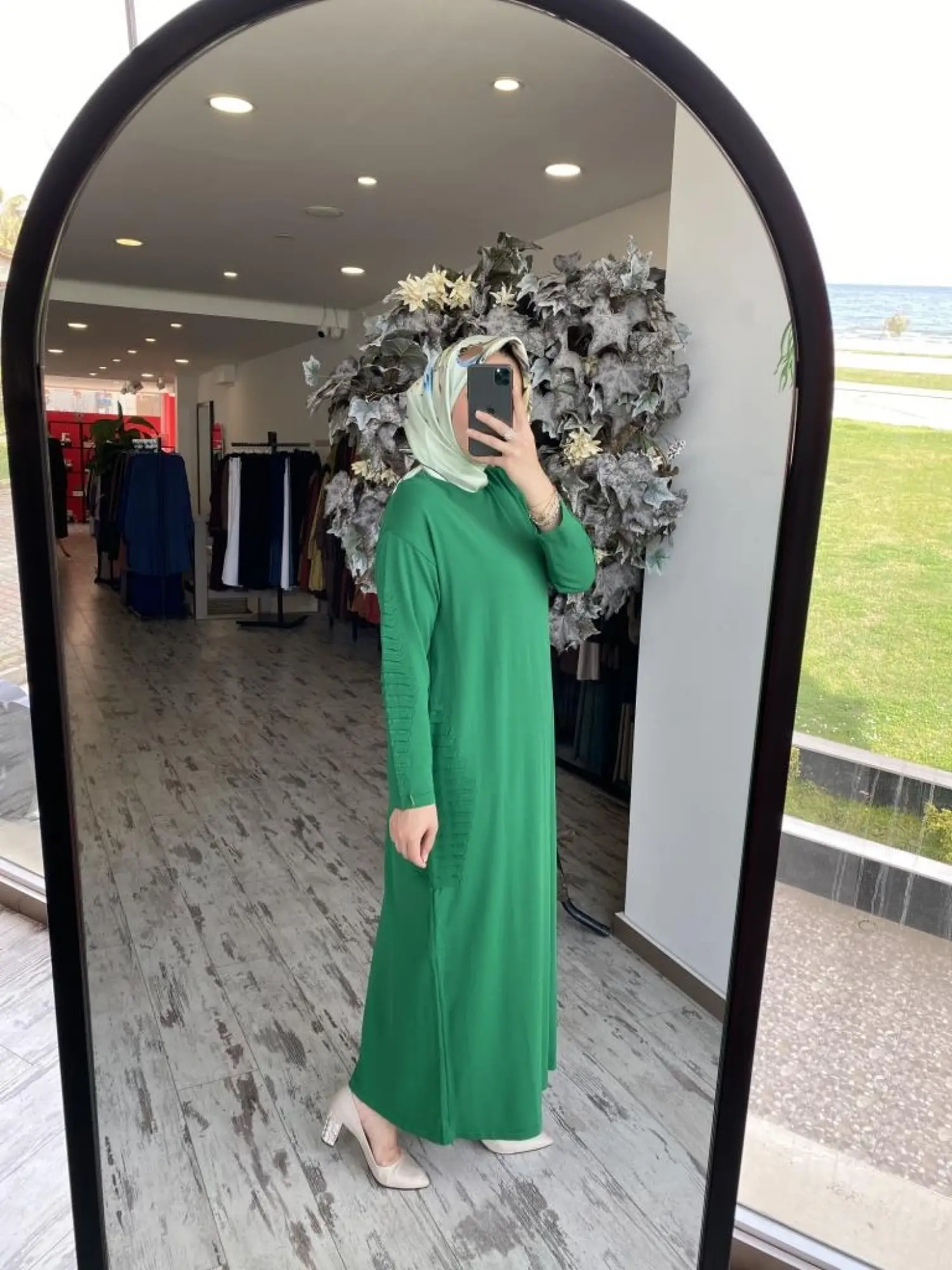 İnvee Nervür Detaylı Triko Elbise 7060