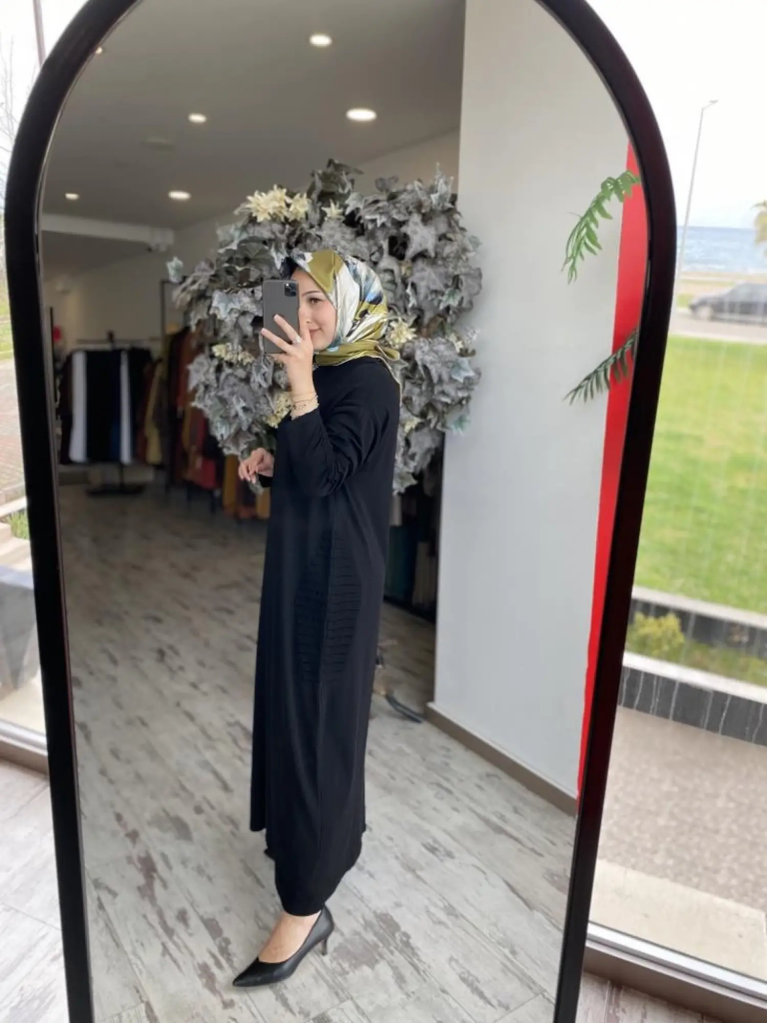 İnvee Nervür Detaylı Triko Elbise 7060