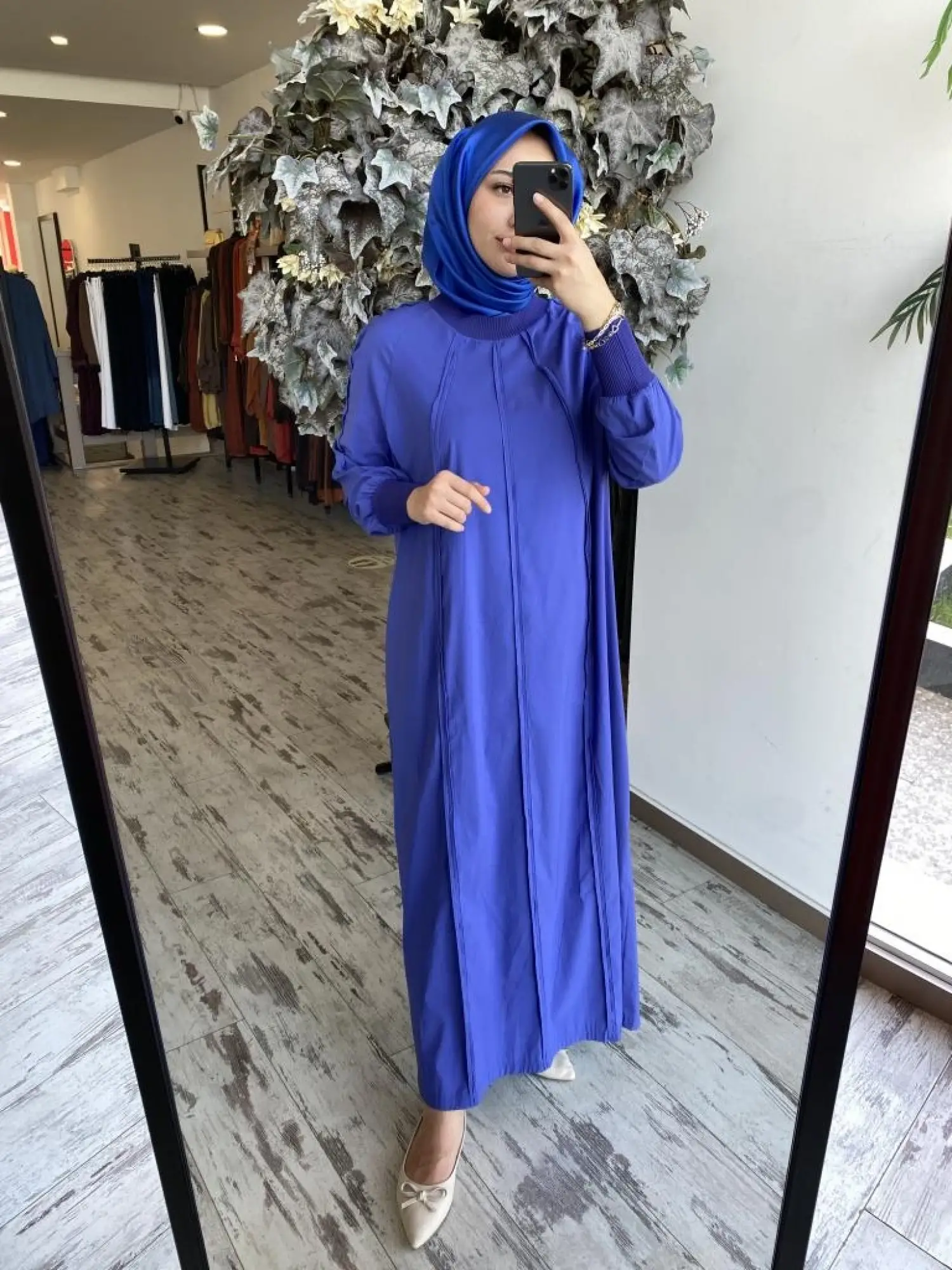 İnvee Ribana Detaylı Biyeli Modal Elbise 6936