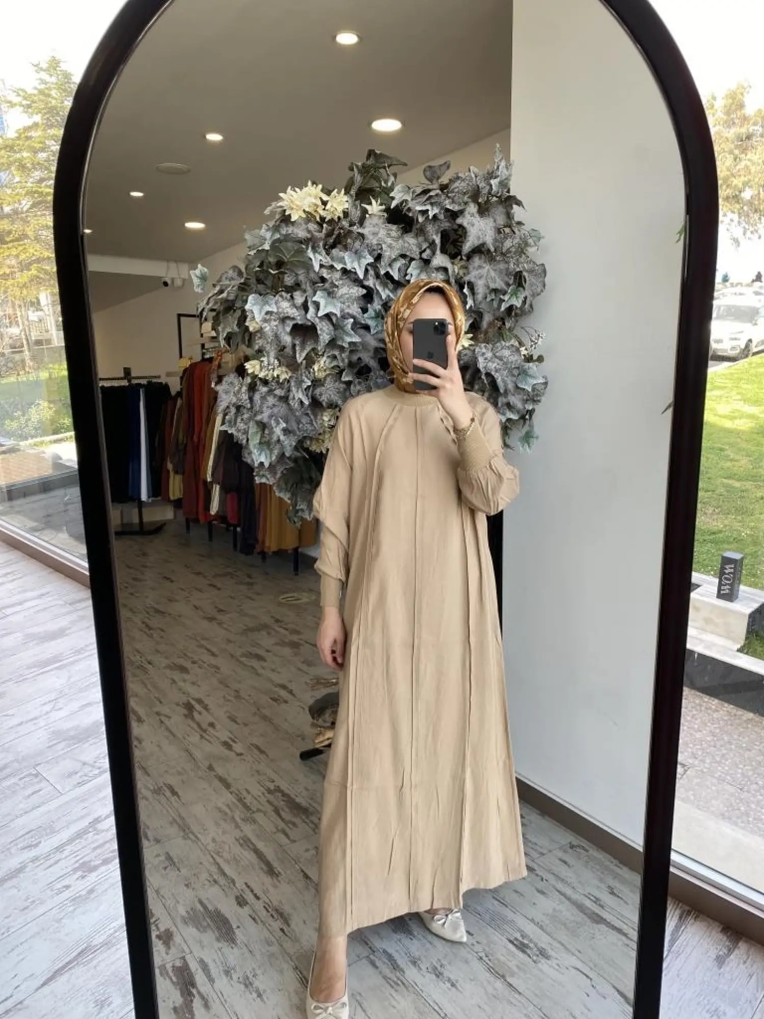 İnvee Ribana Detaylı Biyeli Modal Elbise 6936