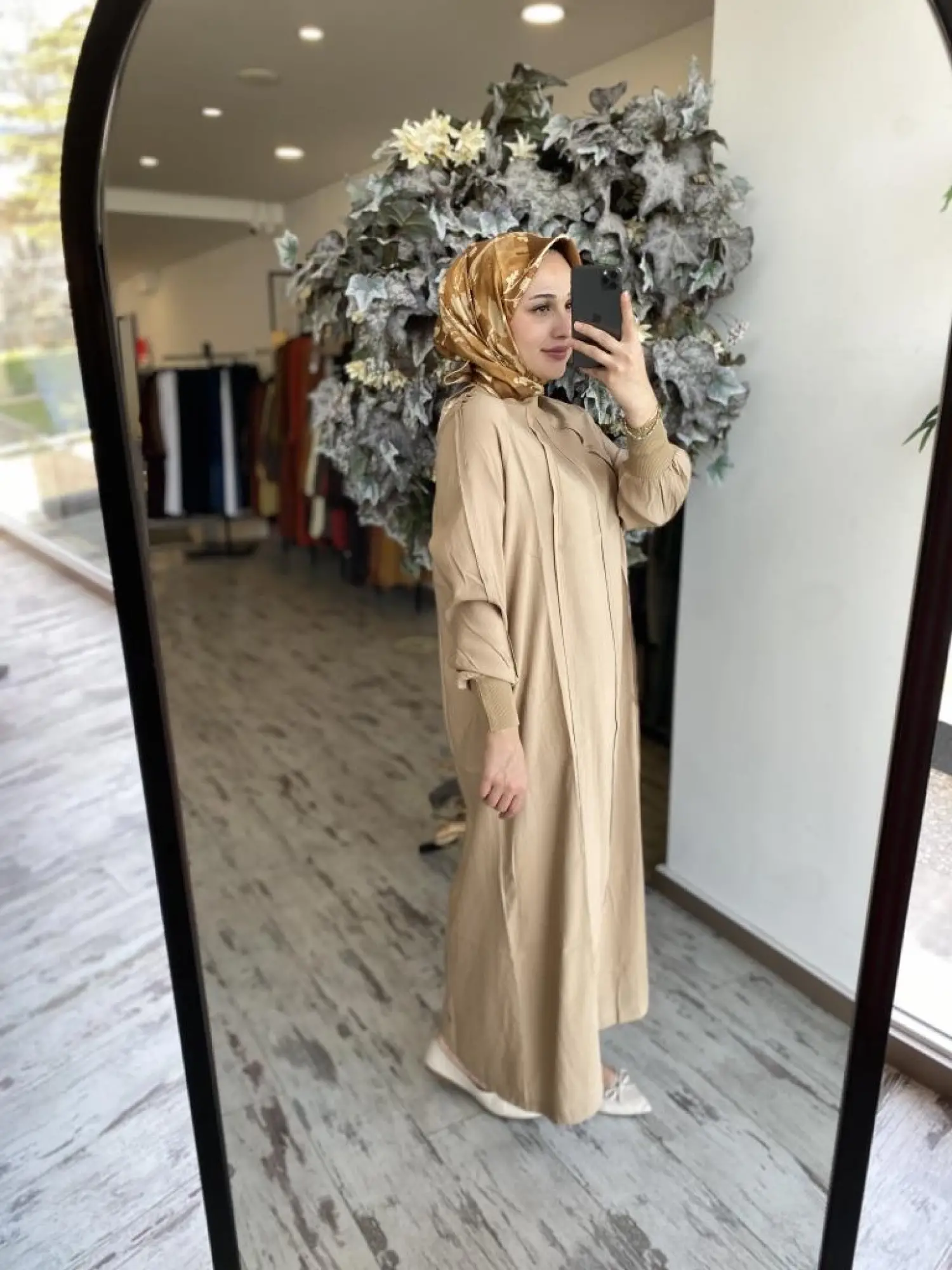 İnvee Ribana Detaylı Biyeli Modal Elbise 6936