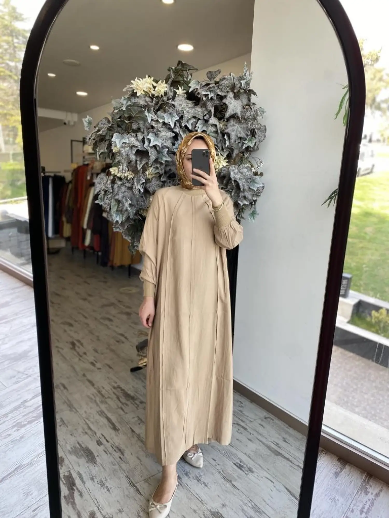 İnvee Ribana Detaylı Biyeli Modal Elbise 6936