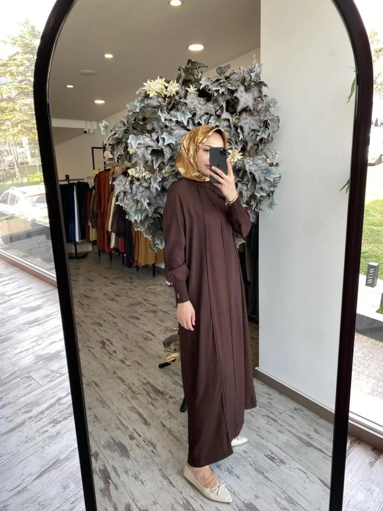 İnvee Ribana Detaylı Biyeli Modal Elbise 6936