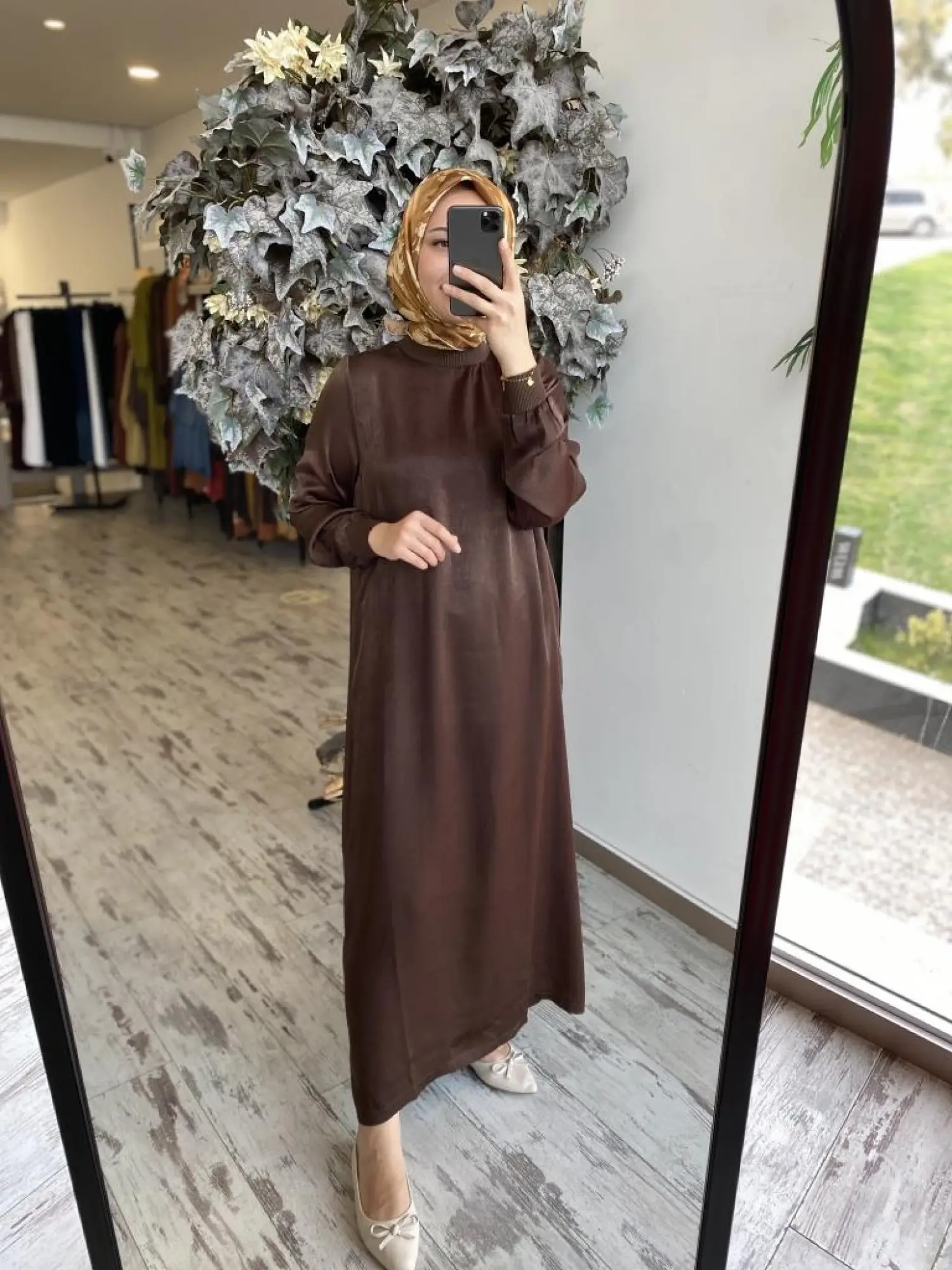 İnvee Ribanalı Saten Elbise 7005