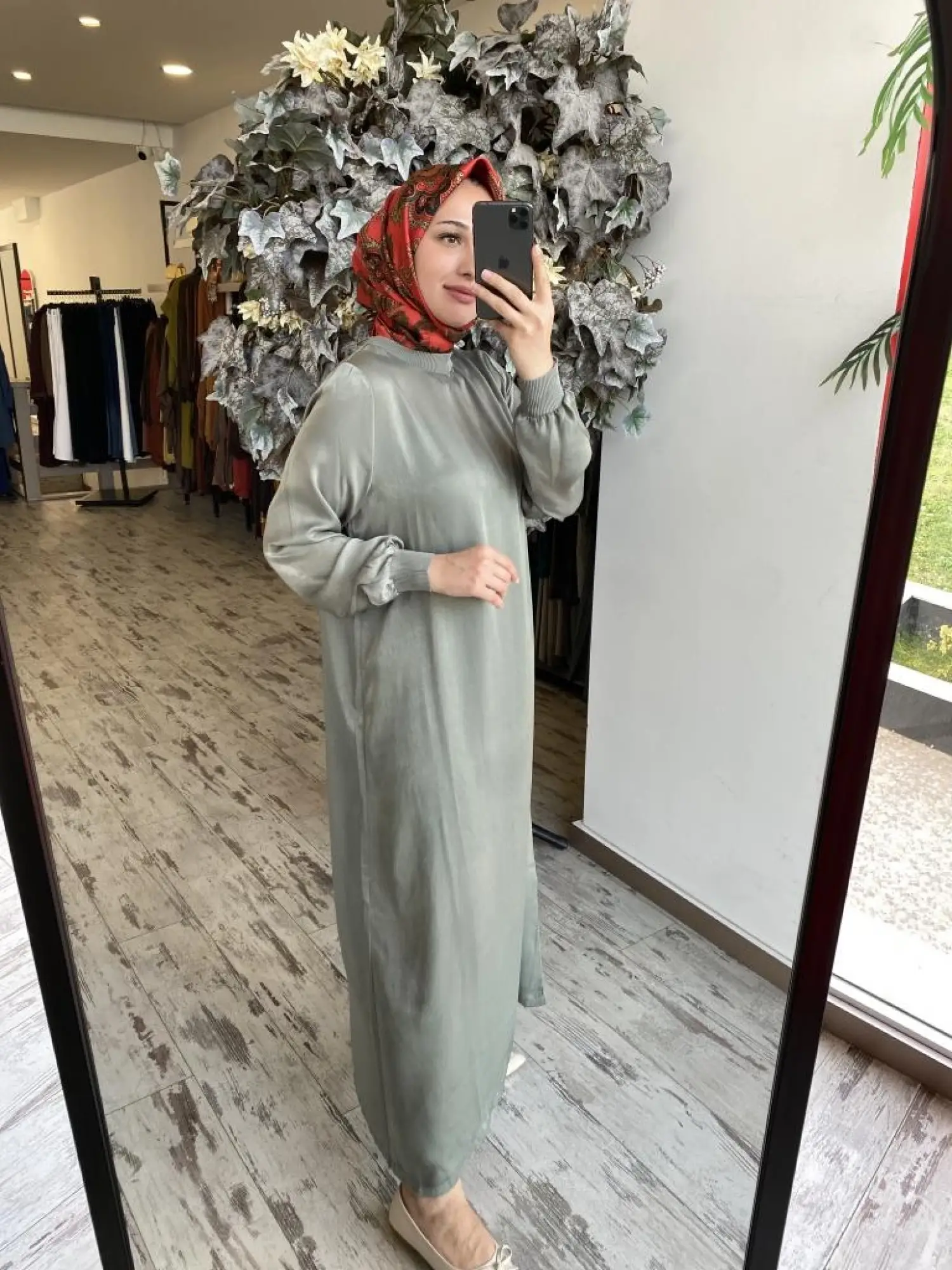 İnvee Ribanalı Saten Elbise 7005